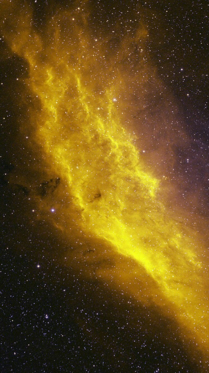 Aesthetic Yellow Galaxy