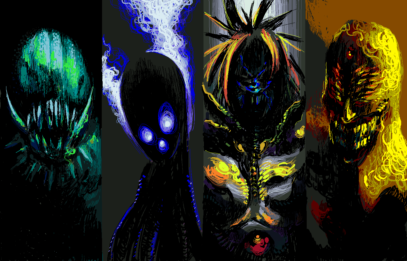 Fan Art, Creature, Digital Art, Aliens, One Punch Man, Boros (One Punch Man), Anime. Mocah HD Wallpaper