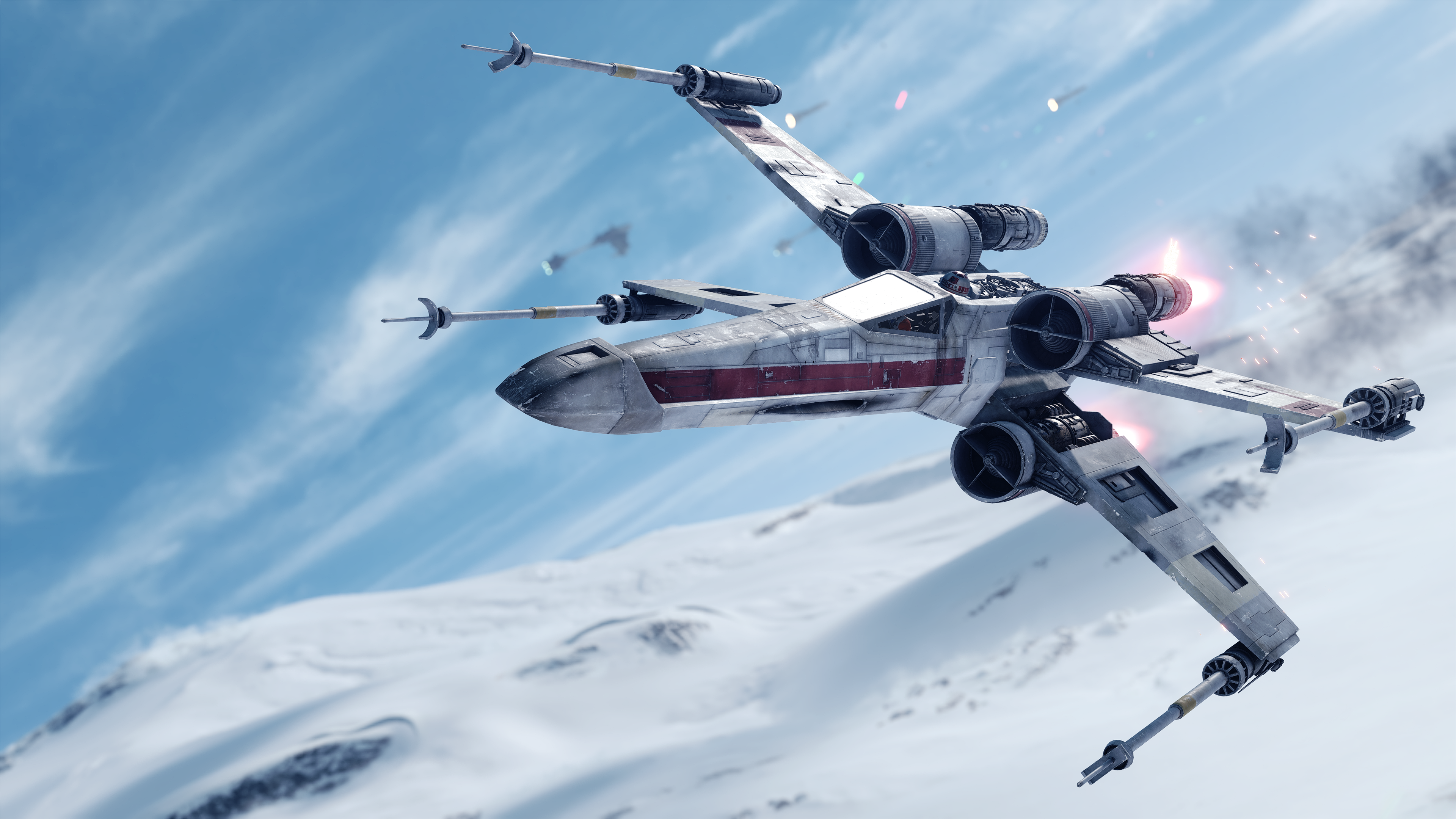 X Wing Starfighter Wallpaper 4K, Star Wars Battlefront, Spacecraft, Games