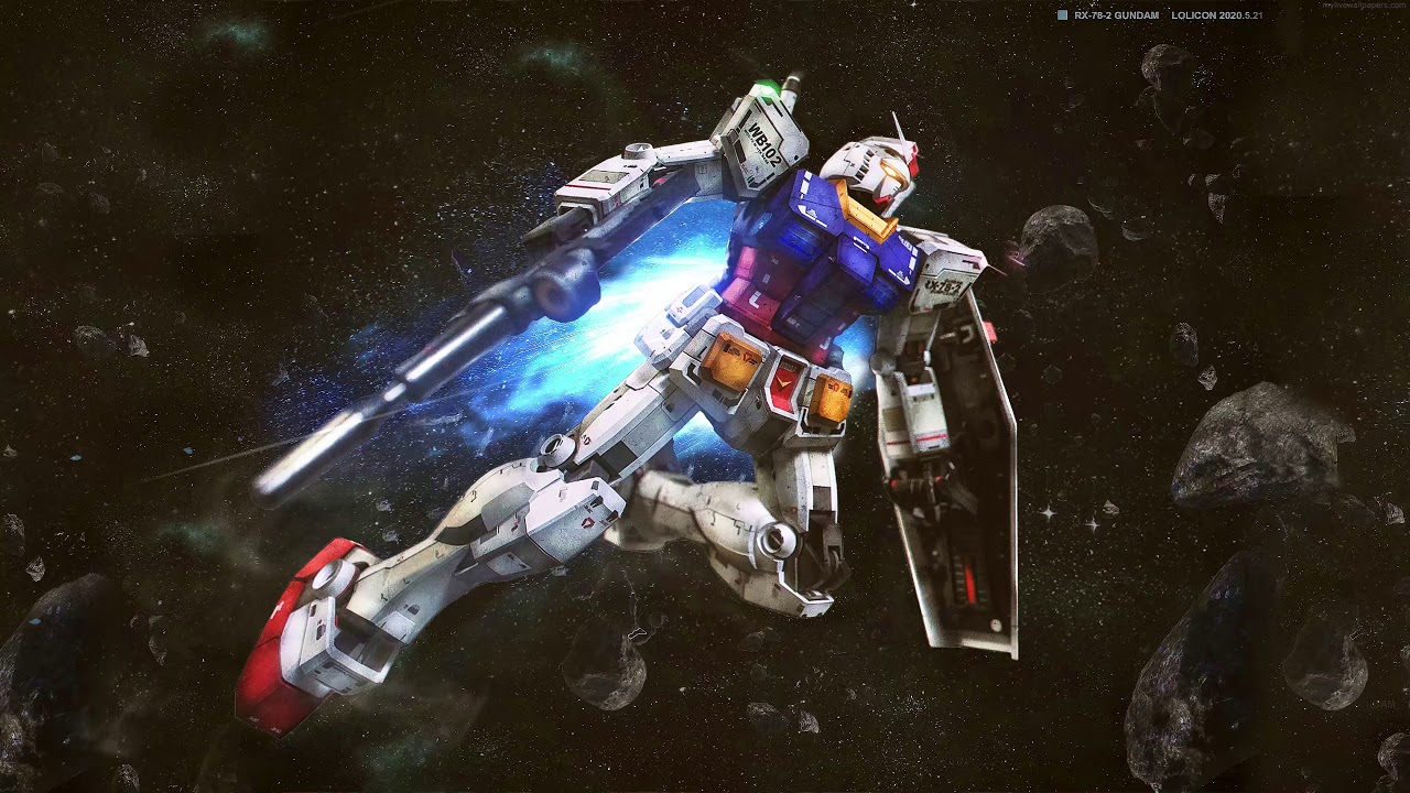 RX 78 2 Gundam Space Fight Mobile Suit Gundam Engine Wallpaper