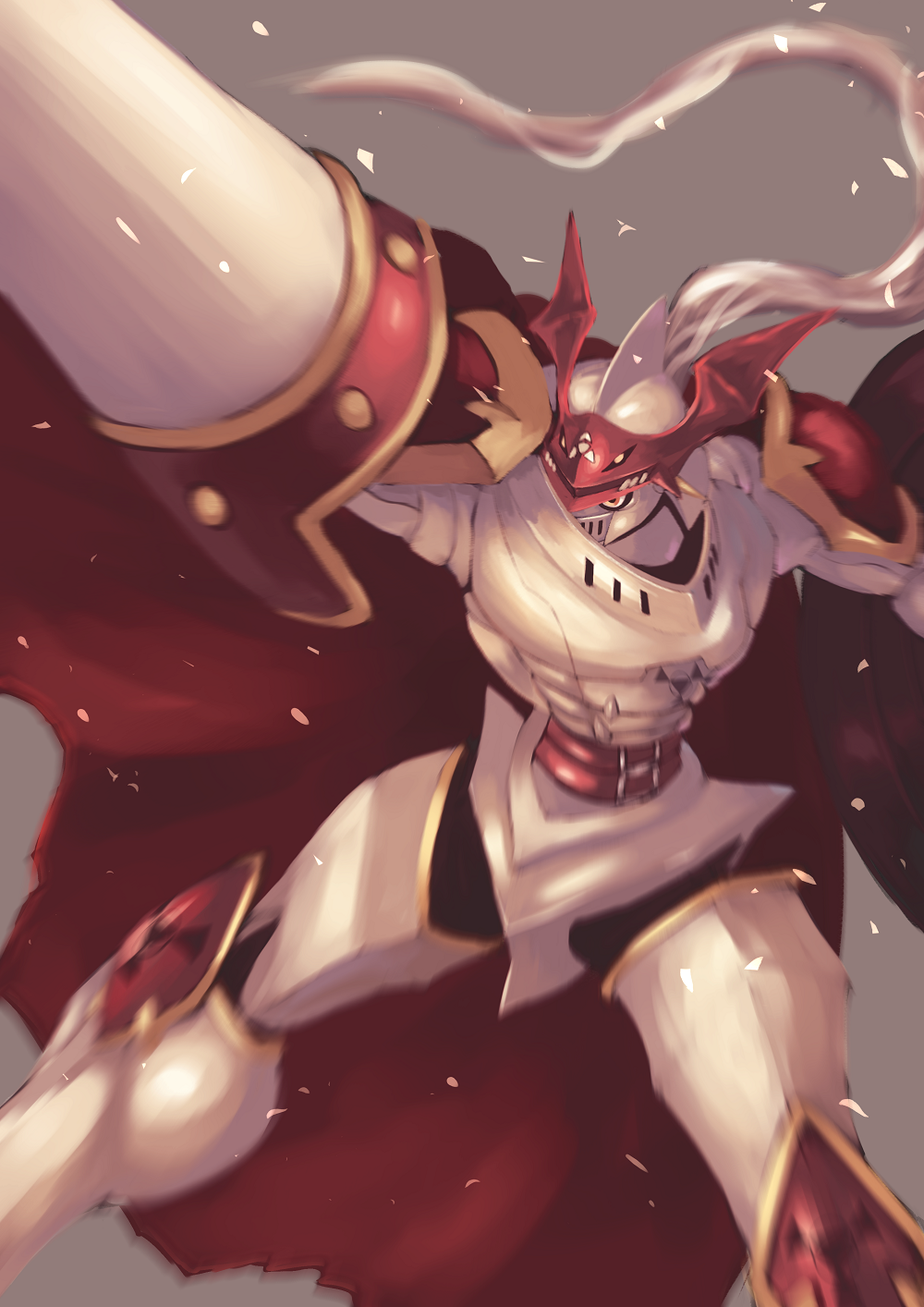 dukemon (digimon and 1 more) drawn by tesshii_(riza4828)