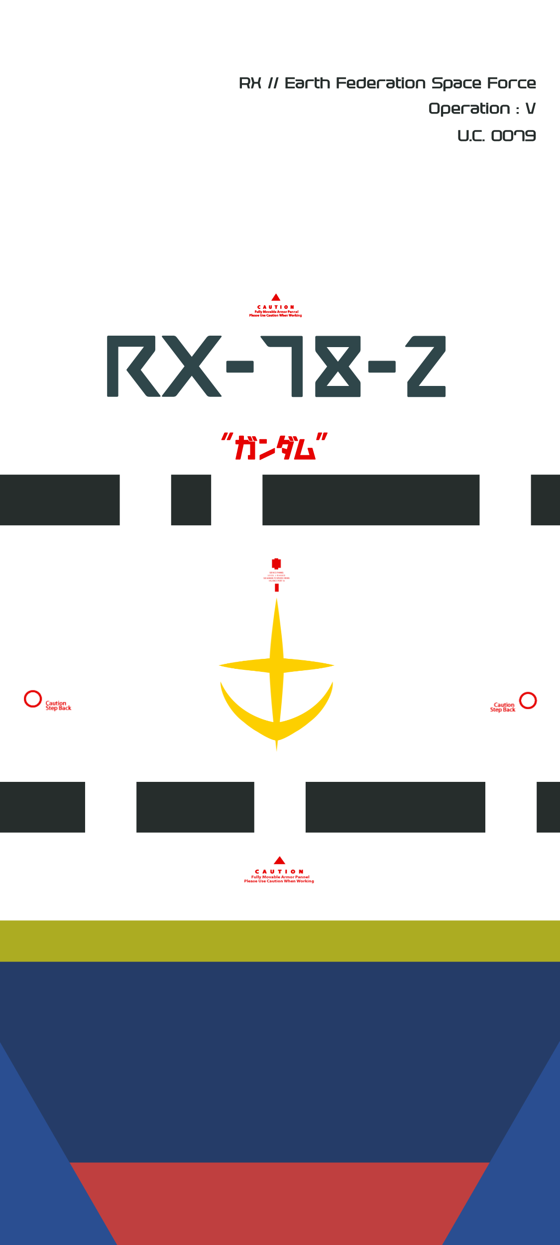RX 78 2 GUNDAM Minimalist Wallpaper(full Res Link In Comments): Gundam