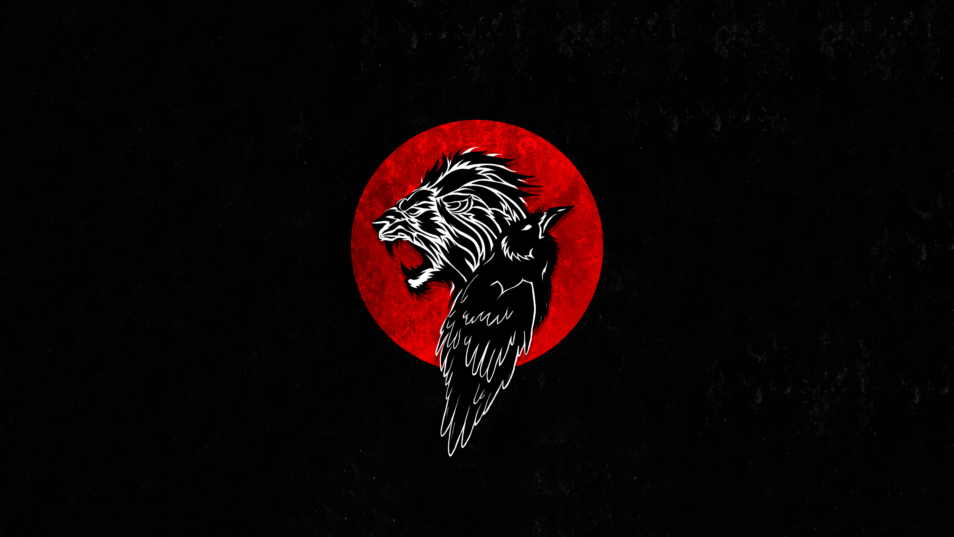 Lion And Crow Minimal 4k, HD Artist, 4k Wallpaper, Image, Background, Photo and Picture
