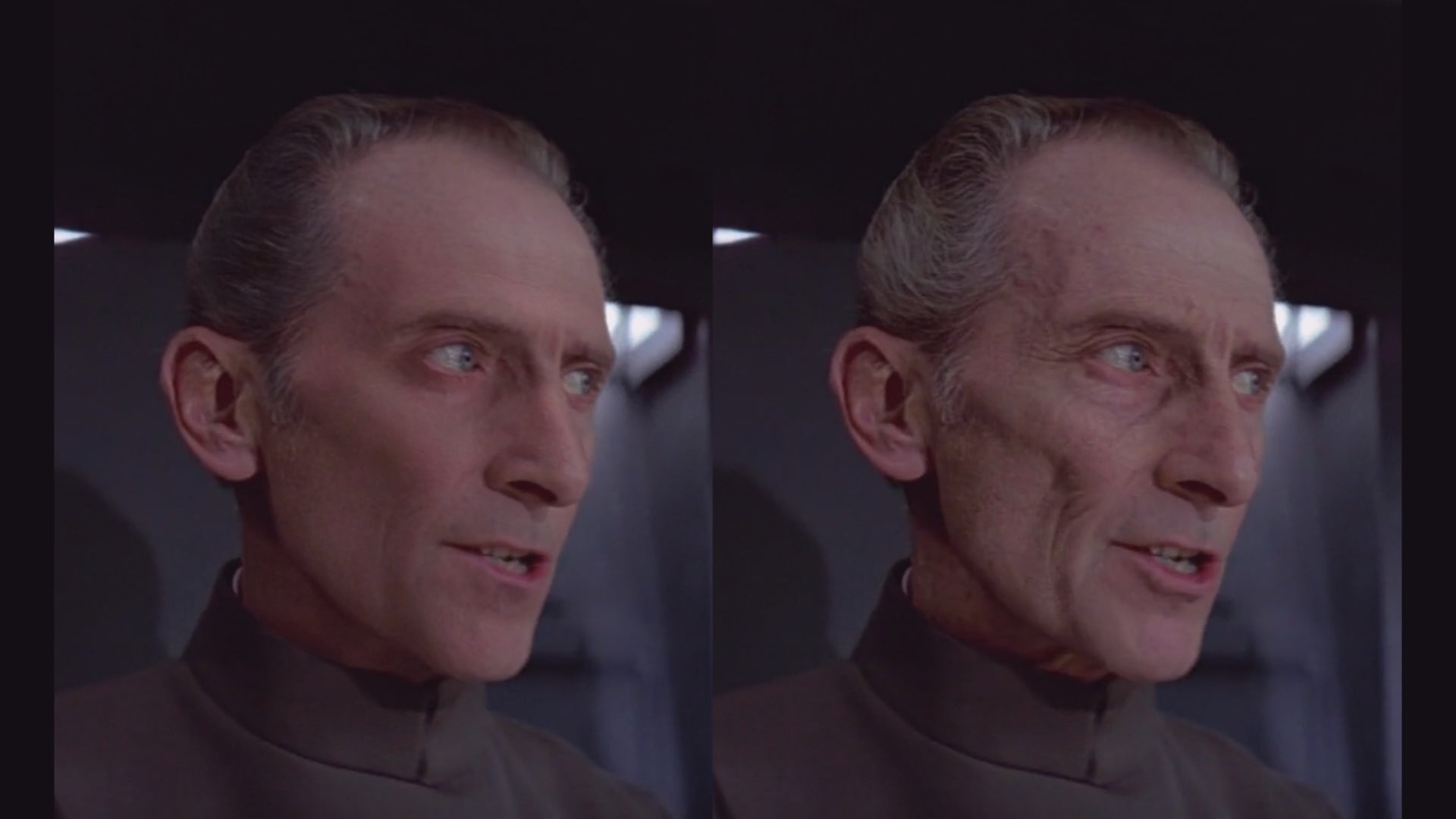 Grand Moff Tarkin (Peter Cushing) De Aged: EbSynth
