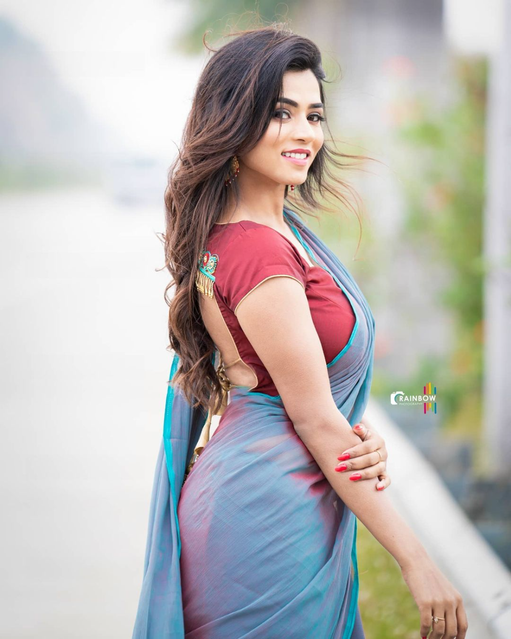 Hot Viranika Shetty Pics Stills In Saree Photo. Saree photohoot, Beautiful bollywood actress, Indian actresses