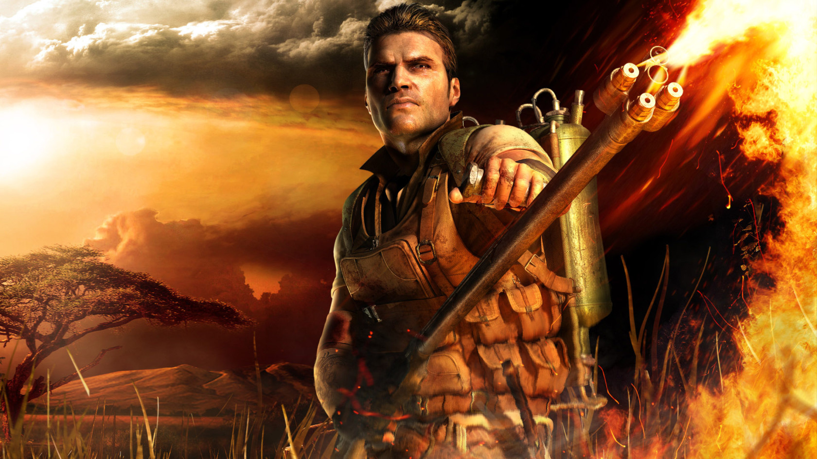 Far Cry 2 flamethrower Desktop wallpaper 1680x1050