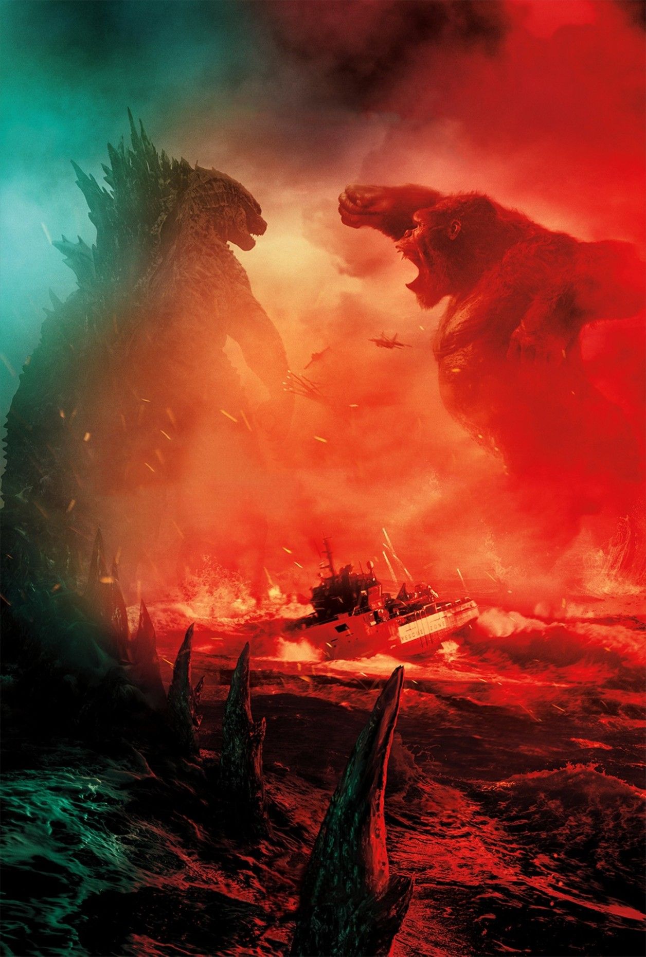 Godzilla vs Kong Textless Poster HD. Godzilla, Kong godzilla, Godzilla vs