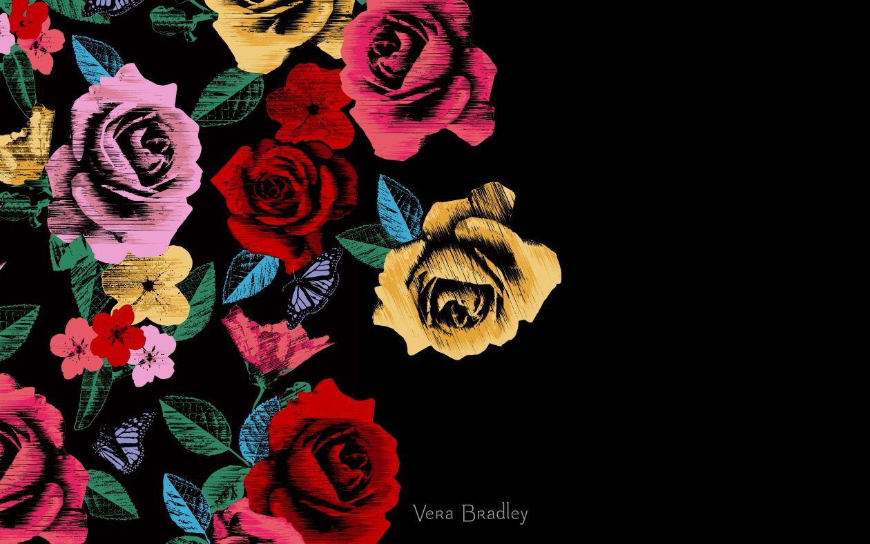 Vera Bradley. Havana Rose. Desktop Wallpaper. Computer wallpaper pattern, Tech wallpaper, Desktop wallpaper