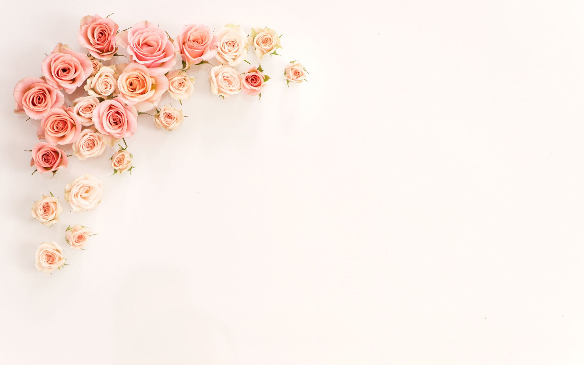 Rose Gold Pink Aesthetic Desktop Wallpaper