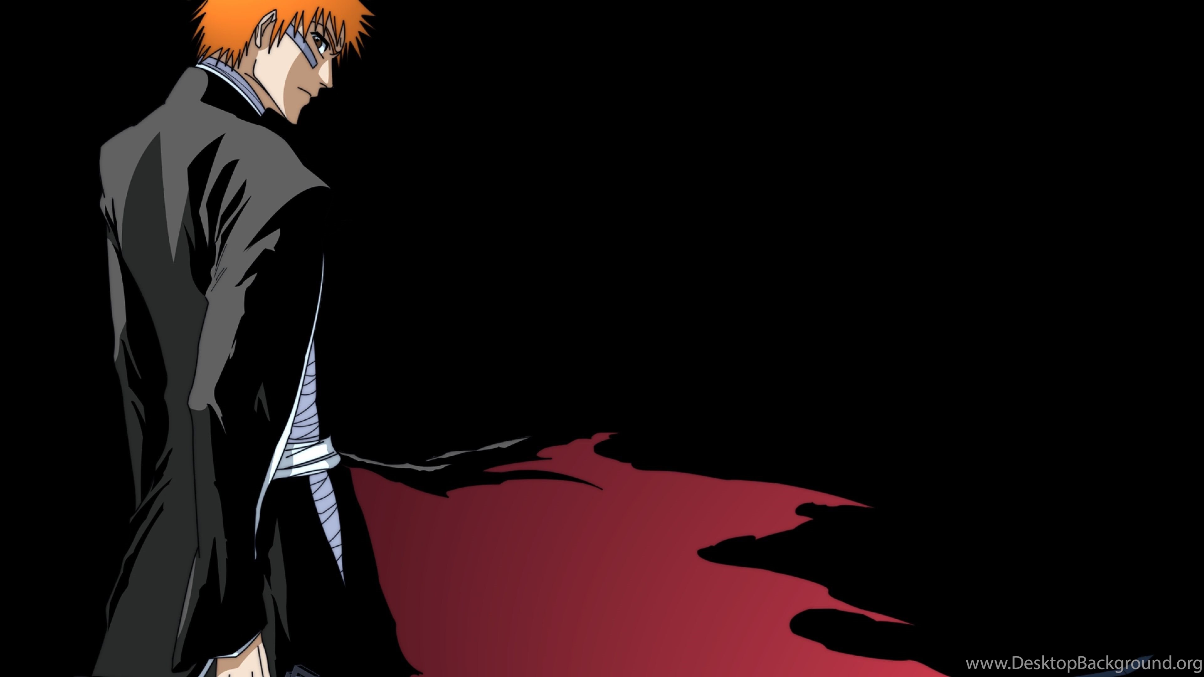 Download Wallpaper 3840x2160 Bleach, Man, Sword, Eyes, Posture 4K. Desktop Background