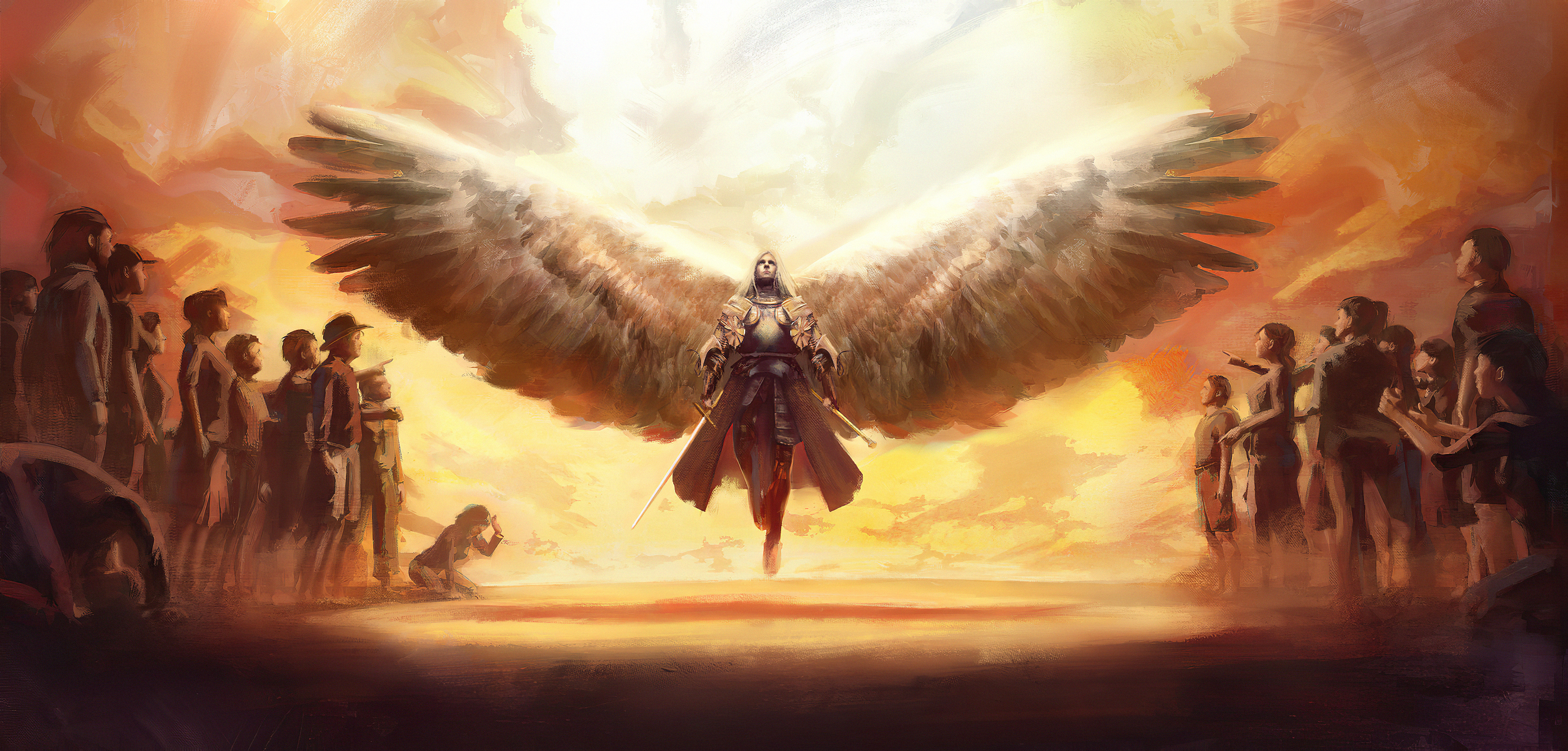 Man With Wings 4k 720P HD 4k Wallpaper, Image, Background, Photo and Picture