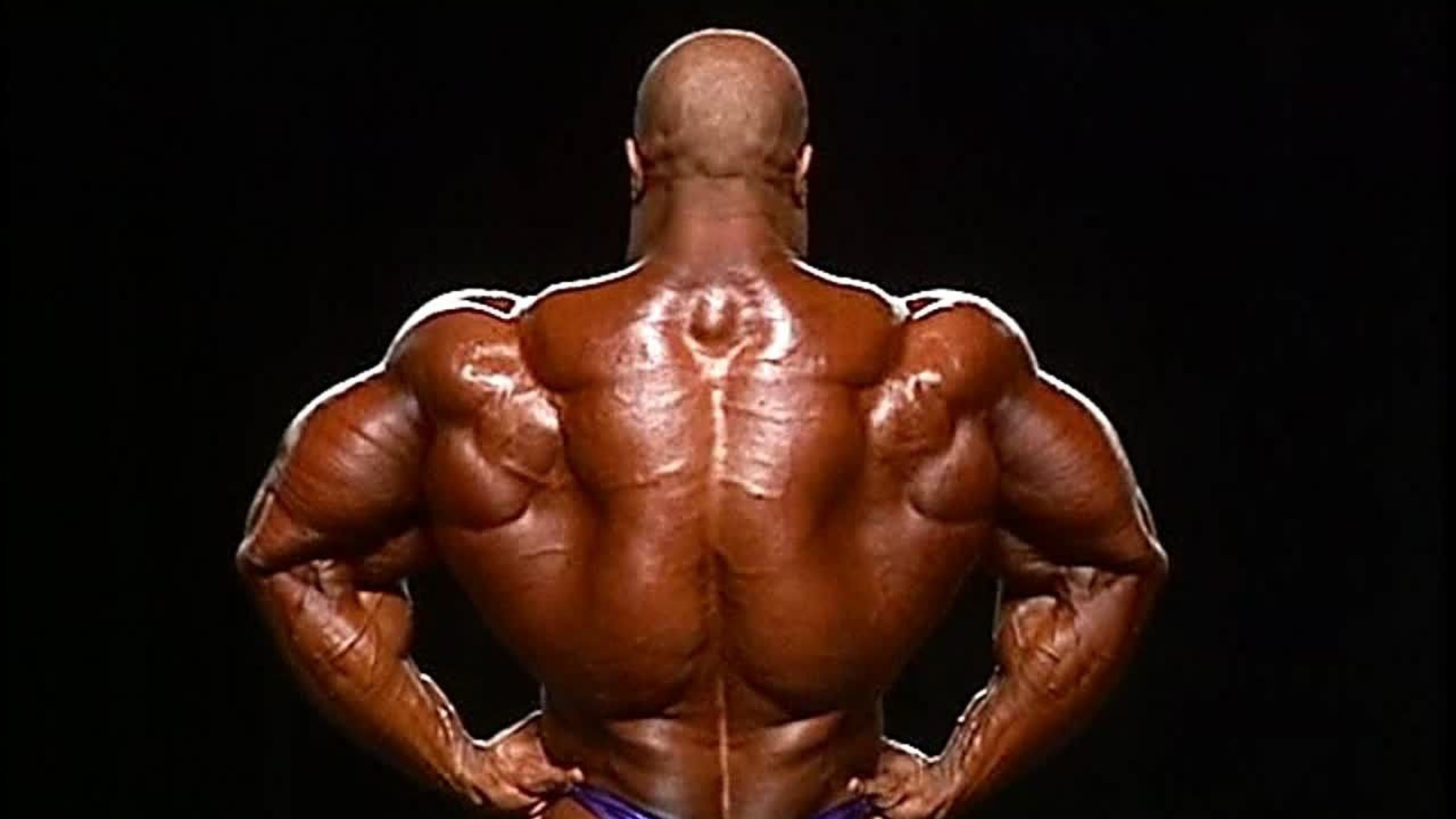 Bodybuilding Wallpaper Heath Back Lat Spread Pose