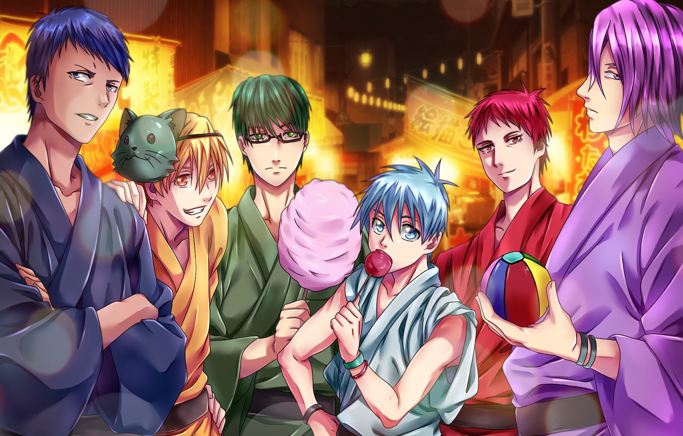 Photo Wallpaper Team, Guys, Kuroko From Basket, Kuroko's Basketball