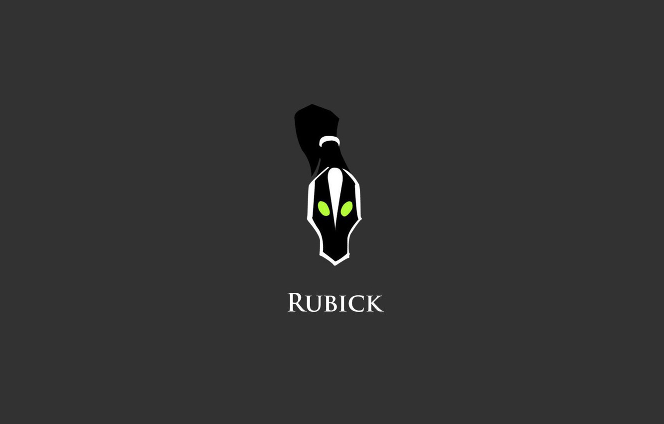 Wallpaper Minimalism, Valve, Dota 2, DotA 2, Rubick, Grand Magus, Rubik image for desktop, section игры