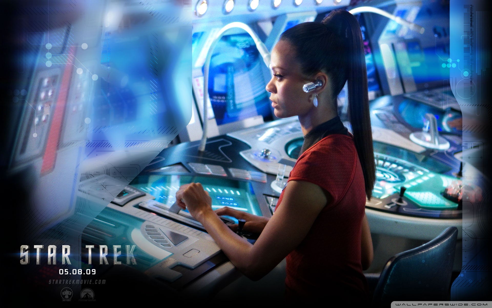 Zoe Saldana In Star Trek Ultra HD Desktop Background Wallpaper for 4K UHD TV, Widescreen & UltraWide Desktop & Laptop, Tablet