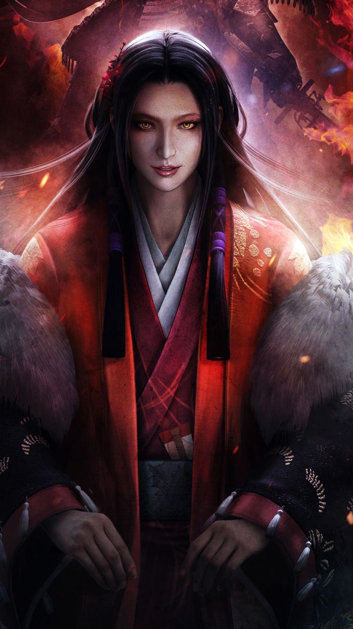 Nioh, Video Game, 2017, Girl Warrior wallpaper. Warrior girl, Nioh art, Video game