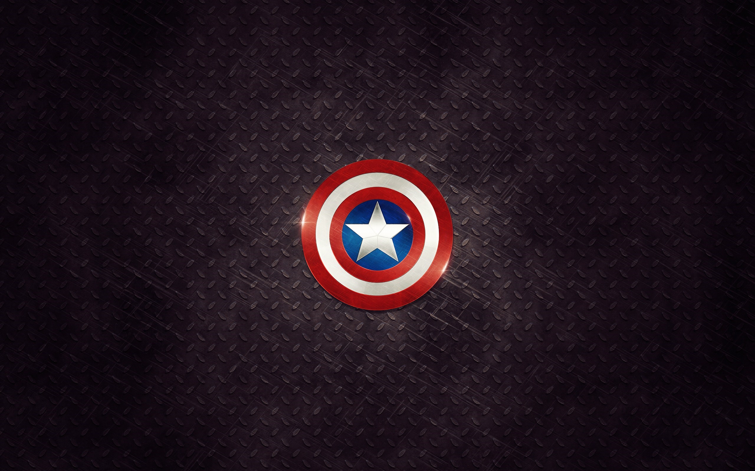 Captain America Shield Artwork Dark Desktop Wallpaper