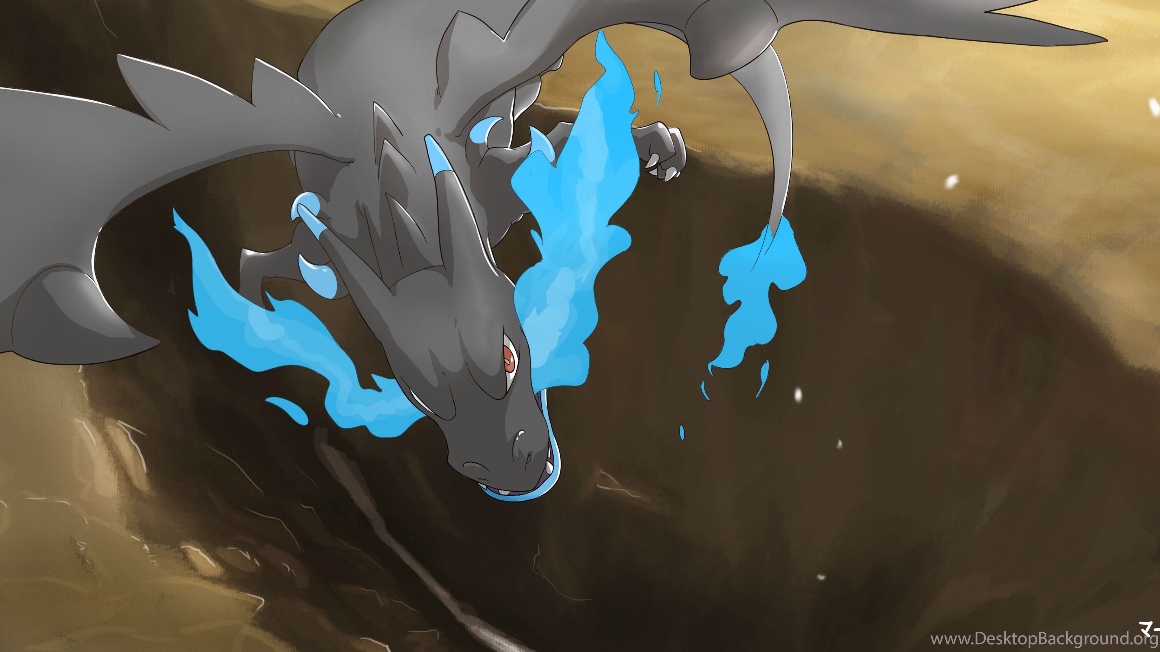 Mega Charizard X Wallpaper, Pokemon Desktop Background