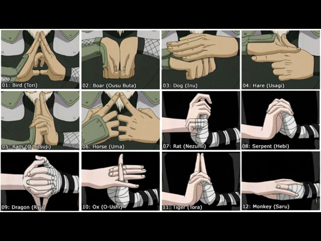 zona naruto: Naruto Hand Seals