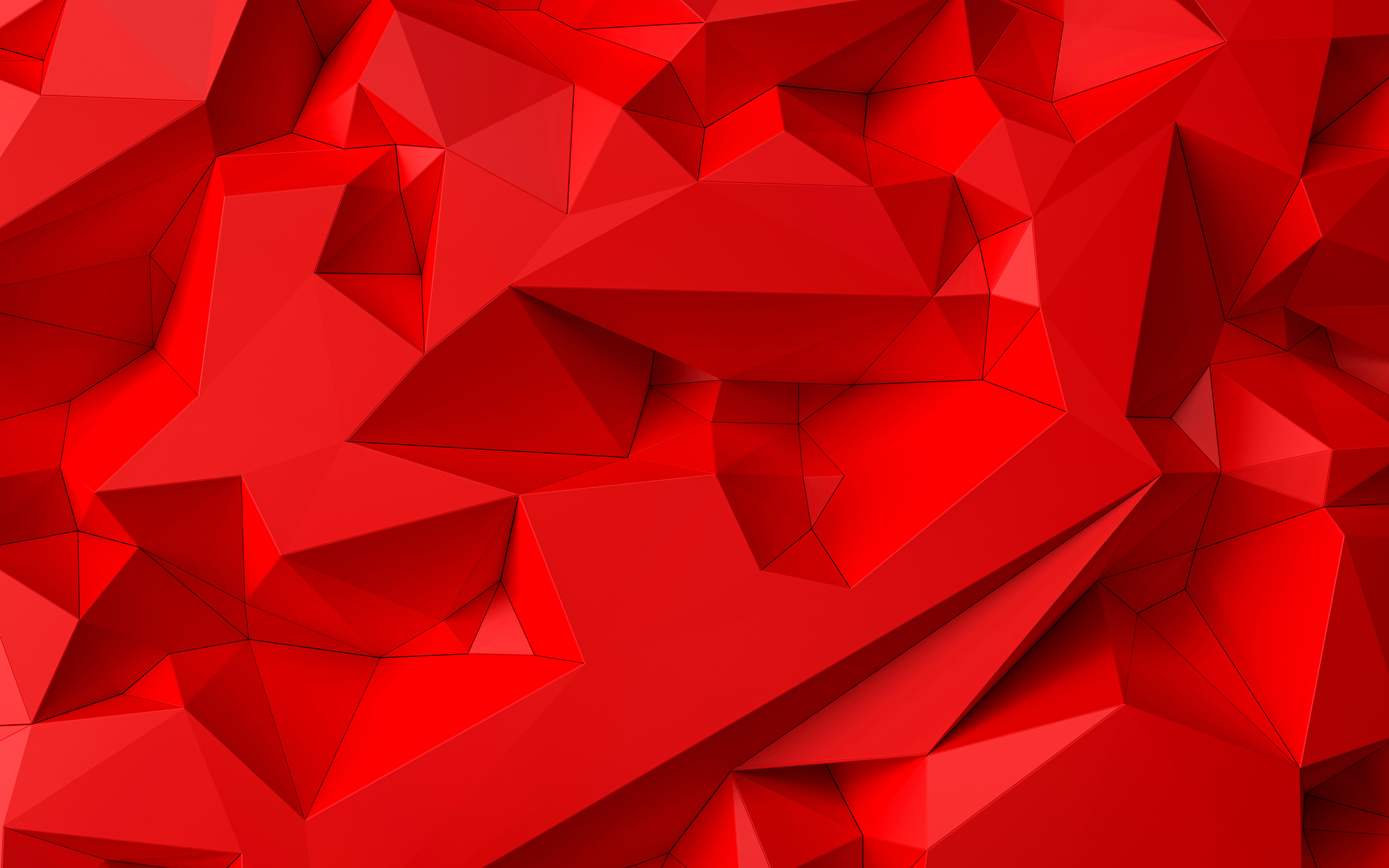 Bright Red Shapes Abstract 5k, HD Abstract, 4k Wallpaper, Image, Background, Photo and Picture