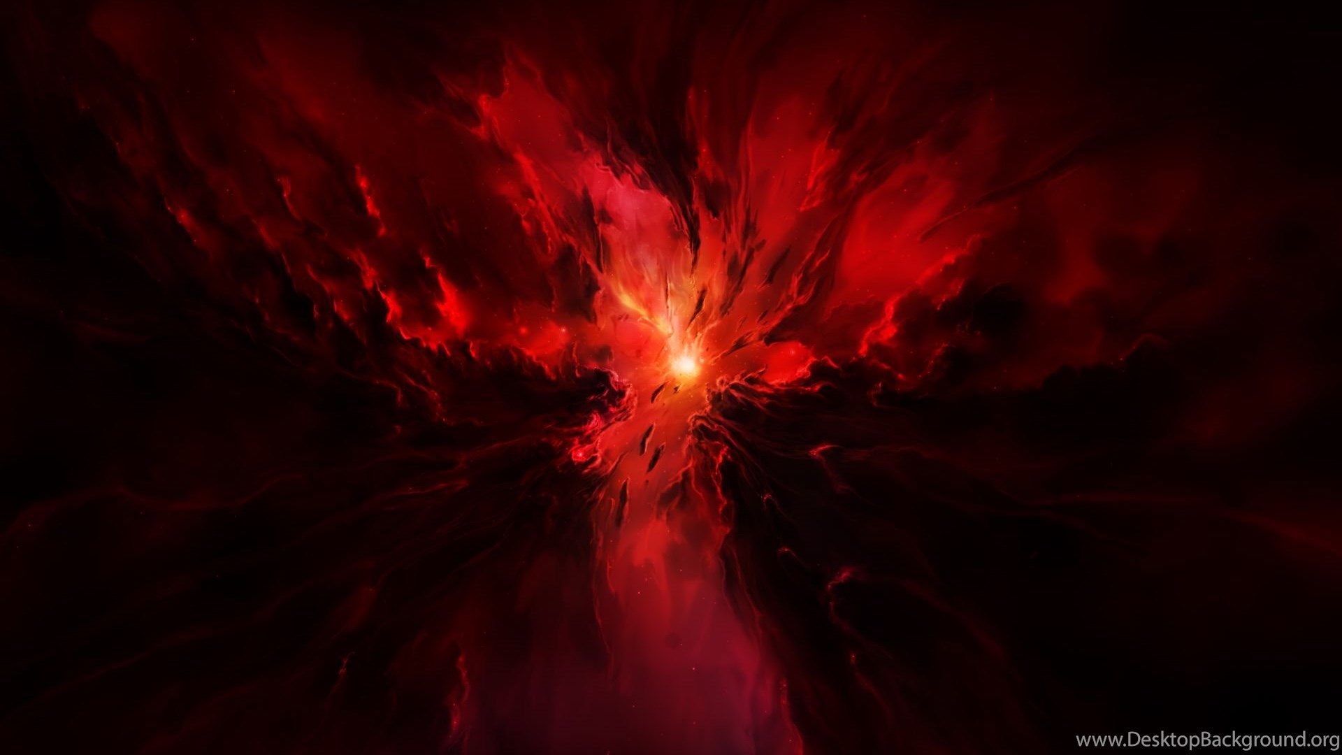 Bright Red Shine Space HD Wallpaper Desktop Background