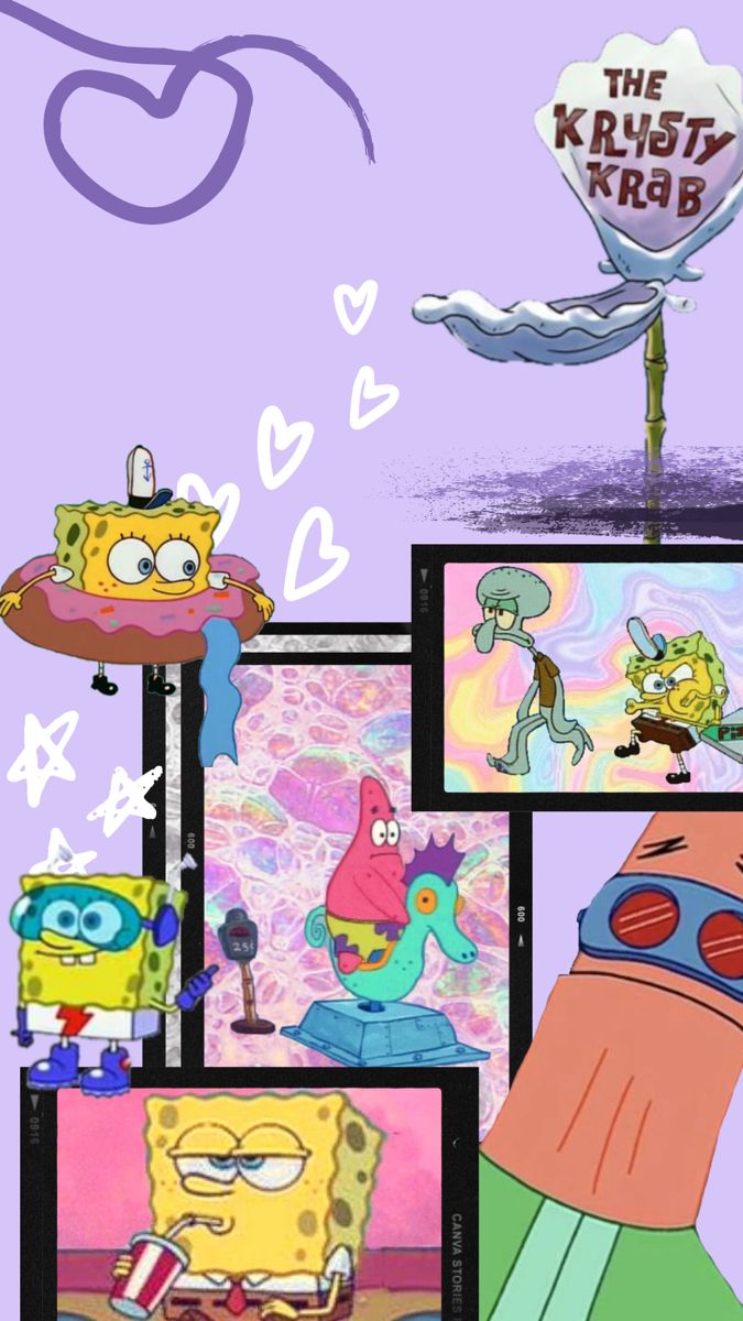 Spongebob Squarepants Collage Wallpapers - Wallpaper Cave