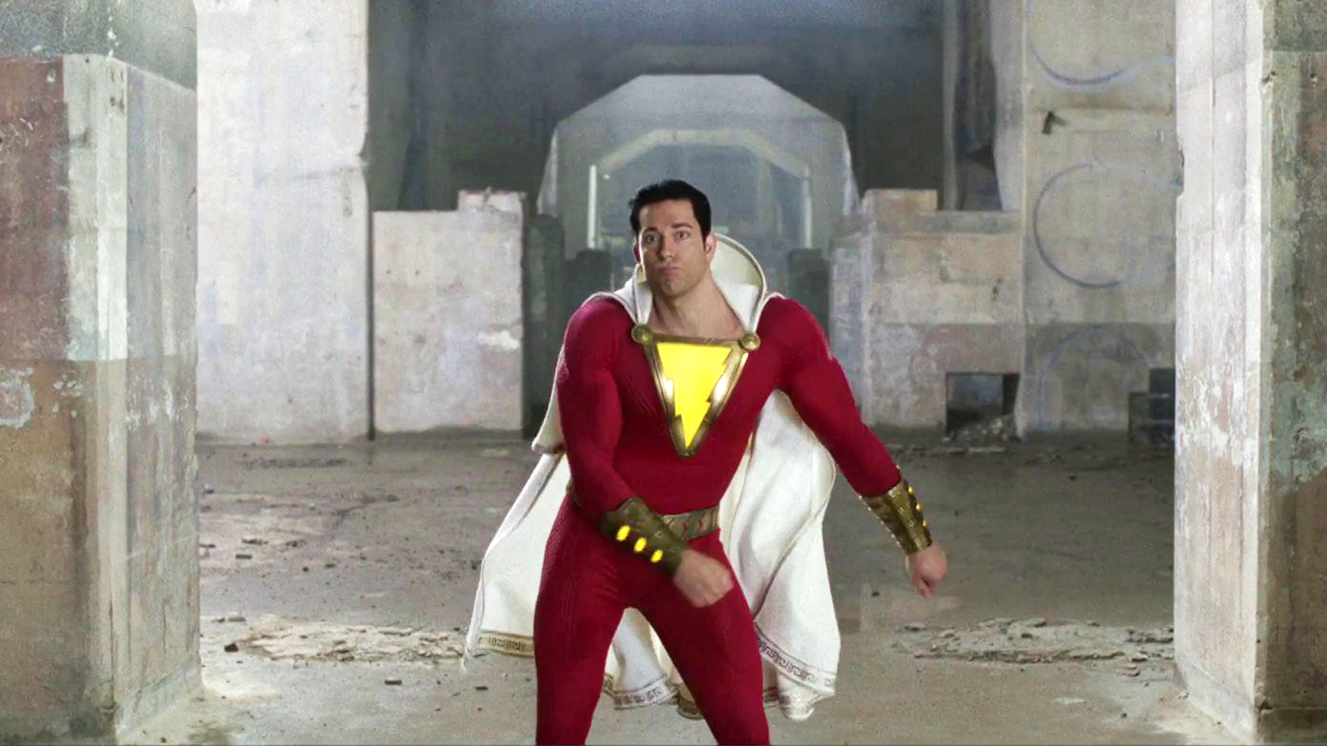 New 'SHAZAM!' Photo Showcase Shazam, Freddie Freeman and Dr. Sivana