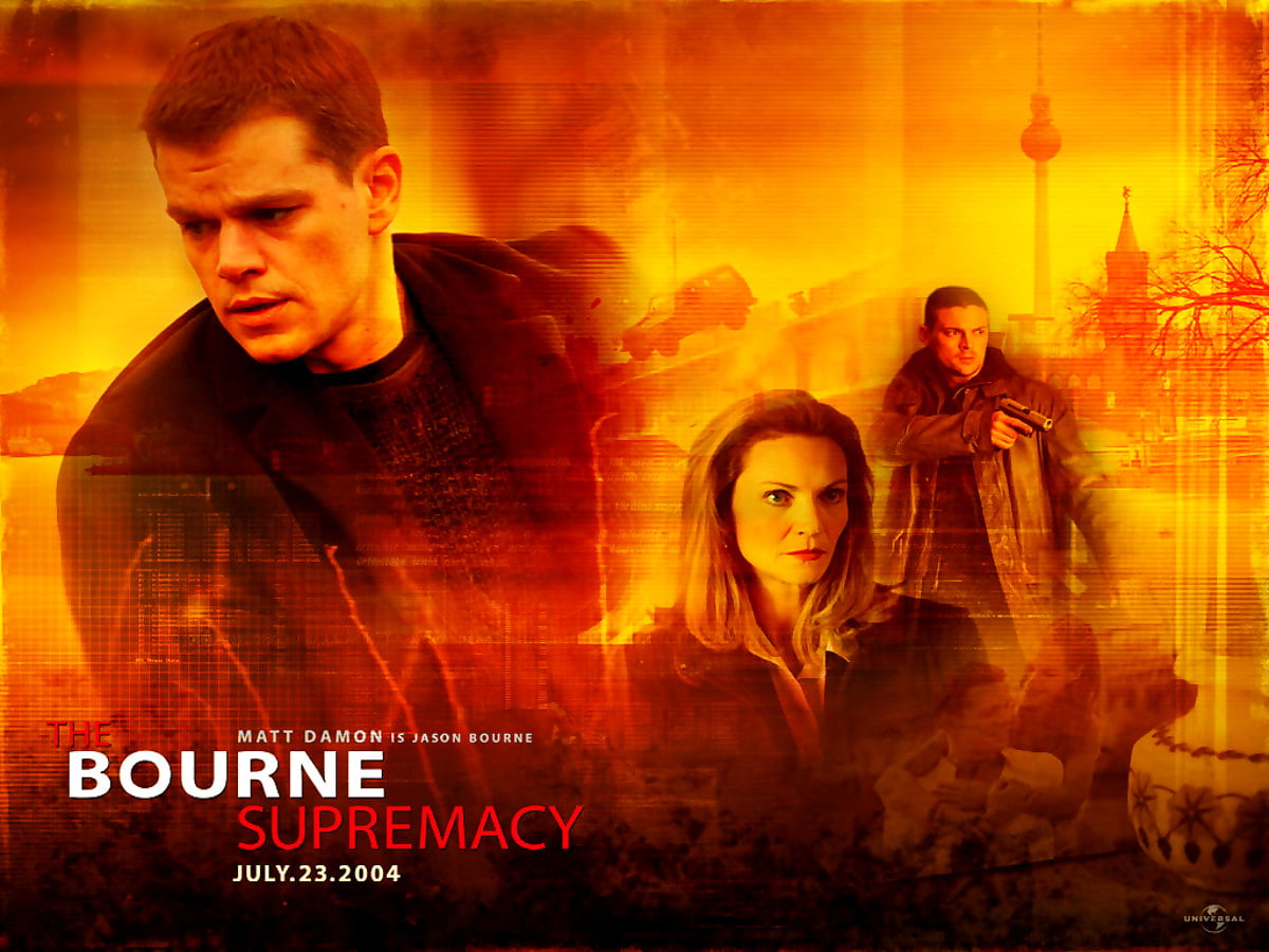 Matt Damon, Bourne Supremacy, Poster wallpaper. Free TOP picture