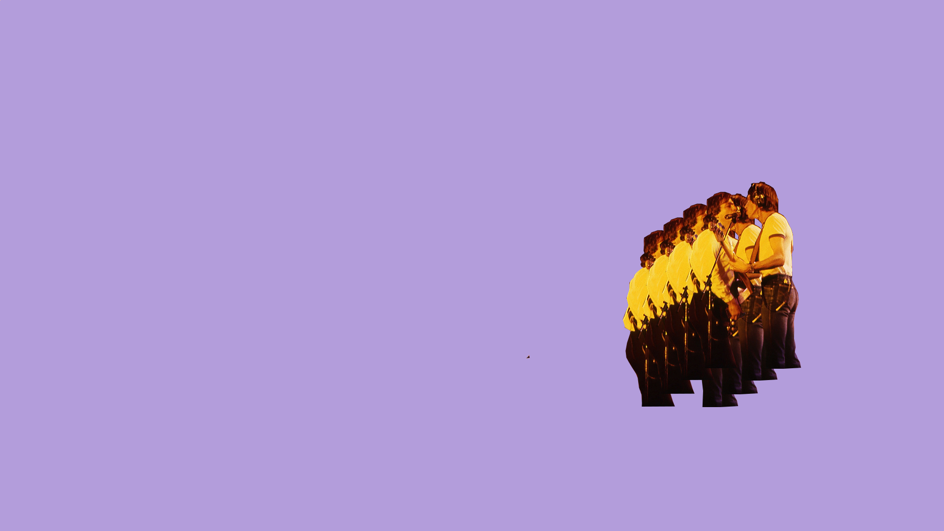 Made A Vulfpeck Style Wallpaper Of David And Roger From The Wall Tour: Pinkfloyd