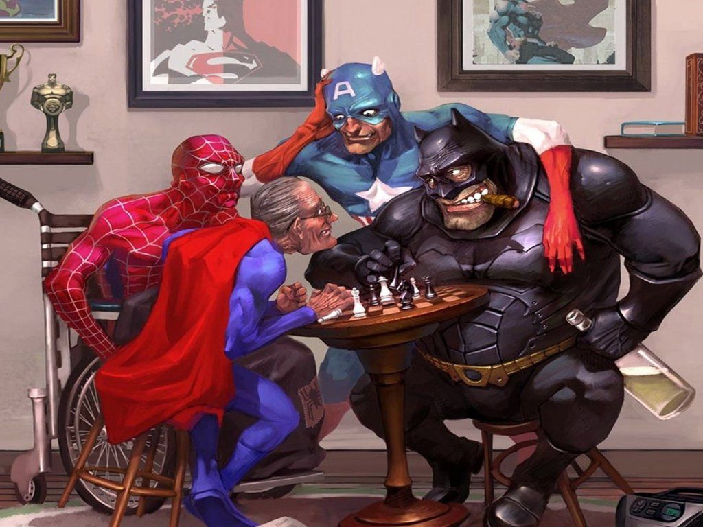 meanwhile at the Superhero Retirement home. Batman fan art, Superhero, Funny wallpaper picture