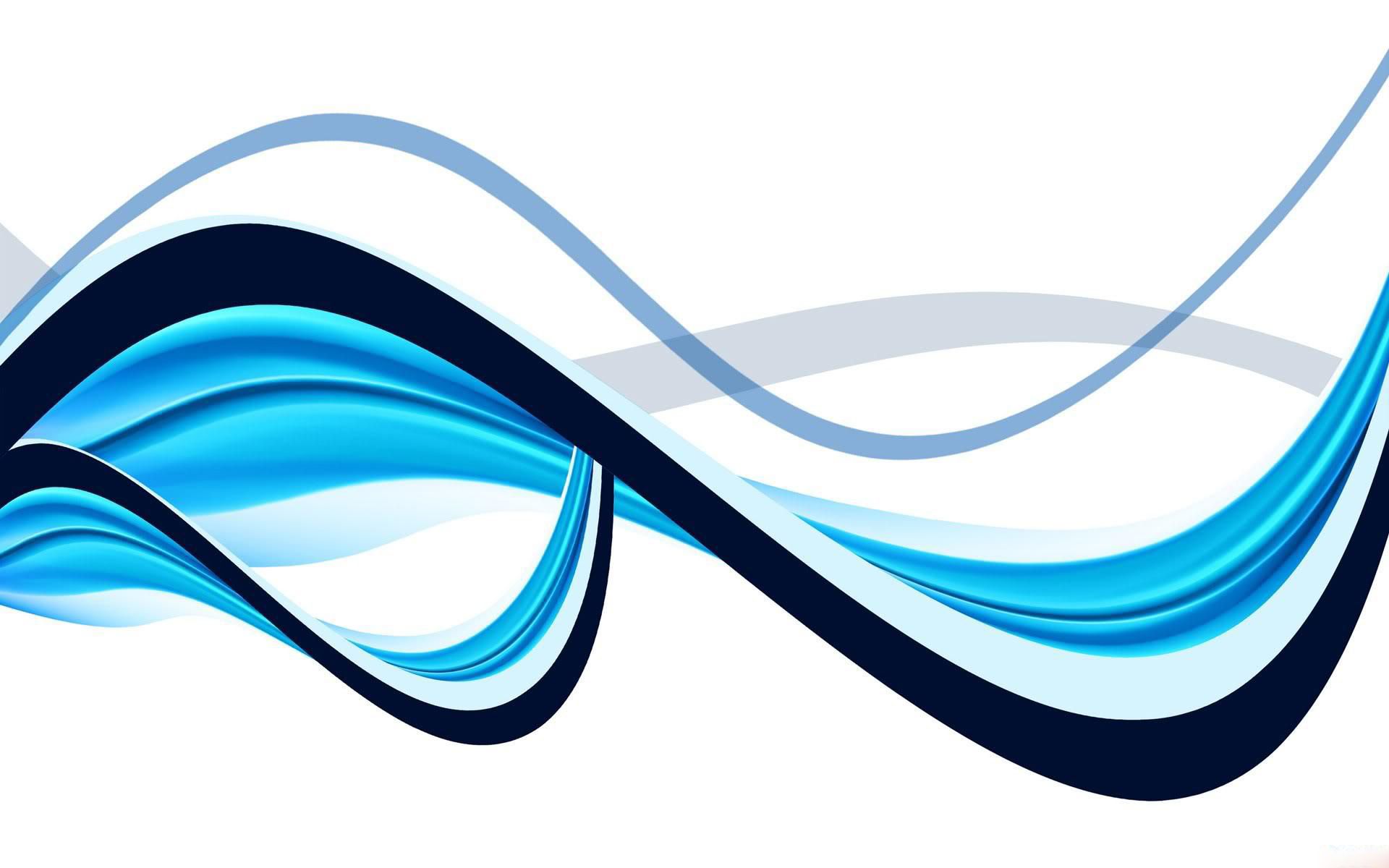 waves vector abstract, Blue abstract background, Blue background wallpaper