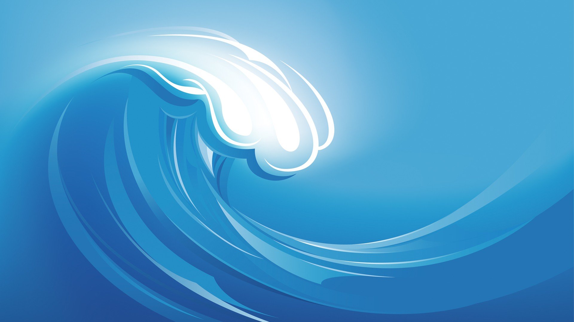 vector, Waves, Blue HD Wallpaper / Desktop and Mobile Image & Photo