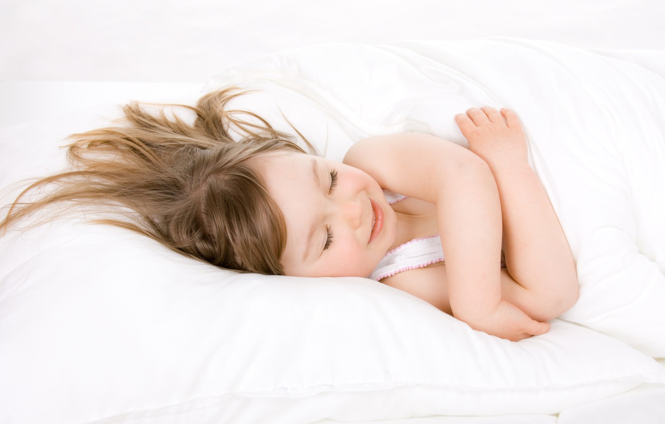 Wallpaper smile, sleep, pillow, blanket, baby, child image for desktop, section разное
