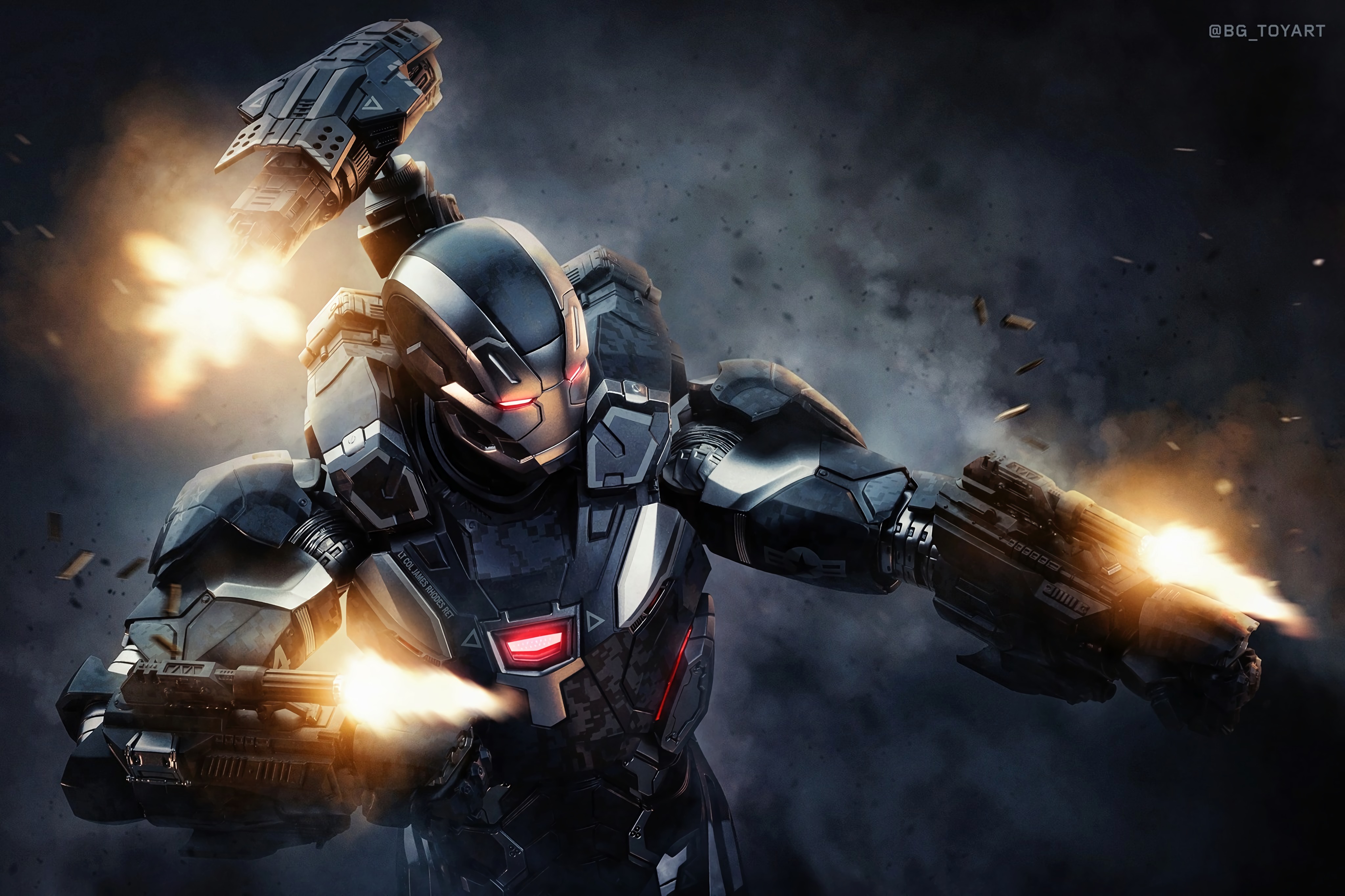 War Machine Wallpaper 4K, Iron Man, Marvel Superheroes, Graphics CGI