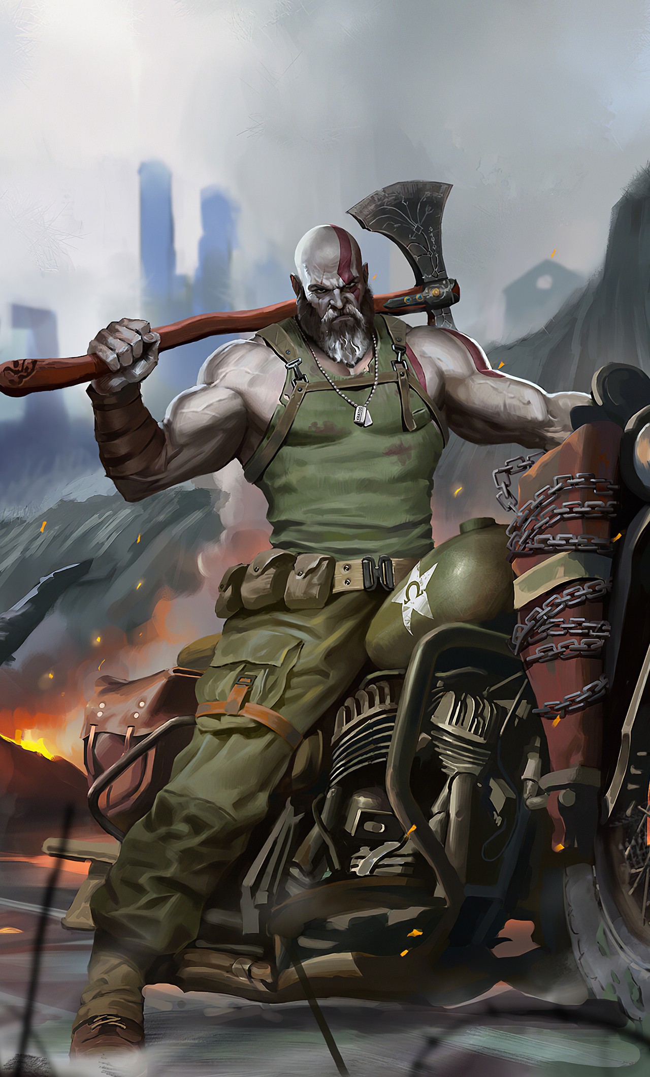 God Of War Ww2 iPhone HD 4k Wallpaper, Image, Background, Photo and Picture