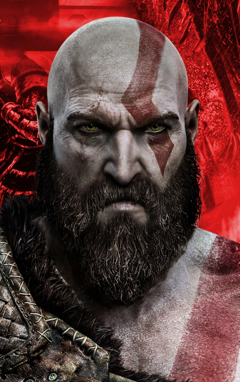 Download 840x1336 wallpaper kratos, artwork, god of war, iphone iphone 5s, iphone 5c, ipod touch, 840x1336 HD image, background, 7410