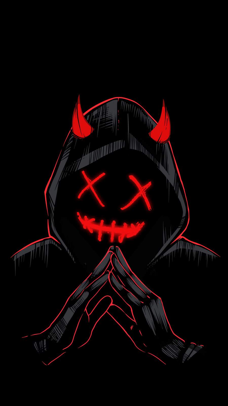 Hoodie Devil iPhone Wallpaper