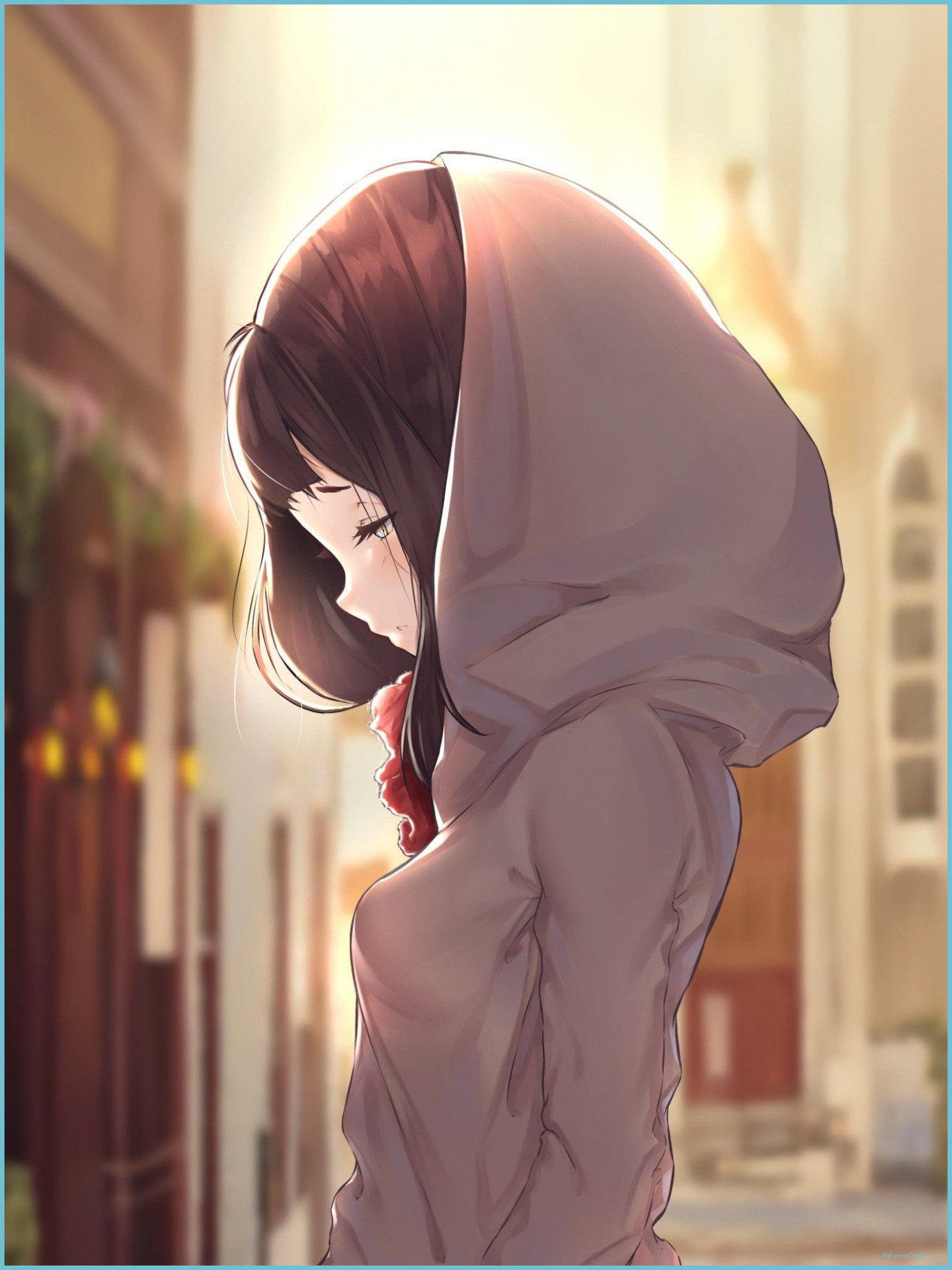 Anime Girls With Hoodies Wallpaper Anime Girl Wallpaper