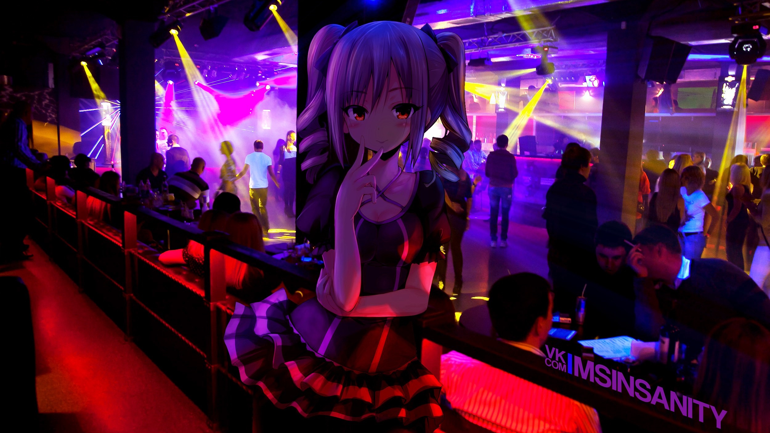 #nightclubs, #anime girls, wallpaper. Mocah HD Wallpaper