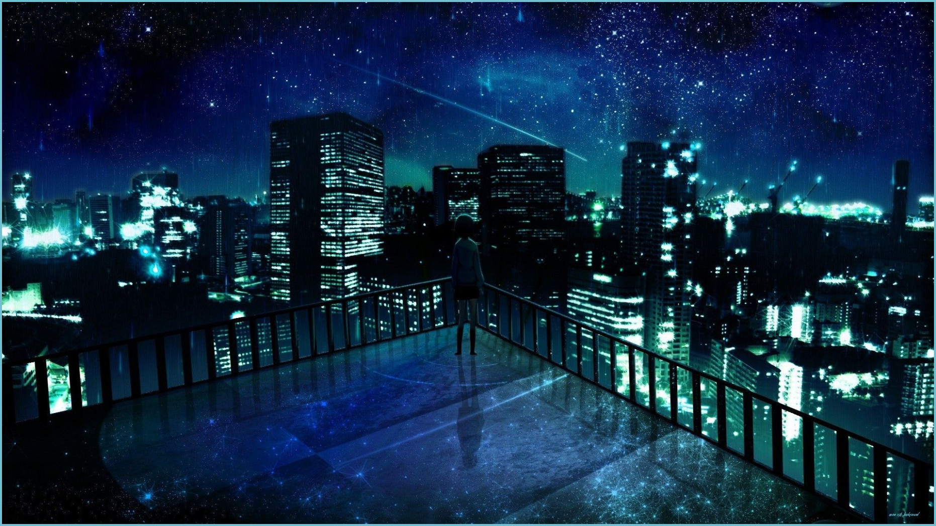 Anime Night City Wallpaper Free Anime Night City City Background