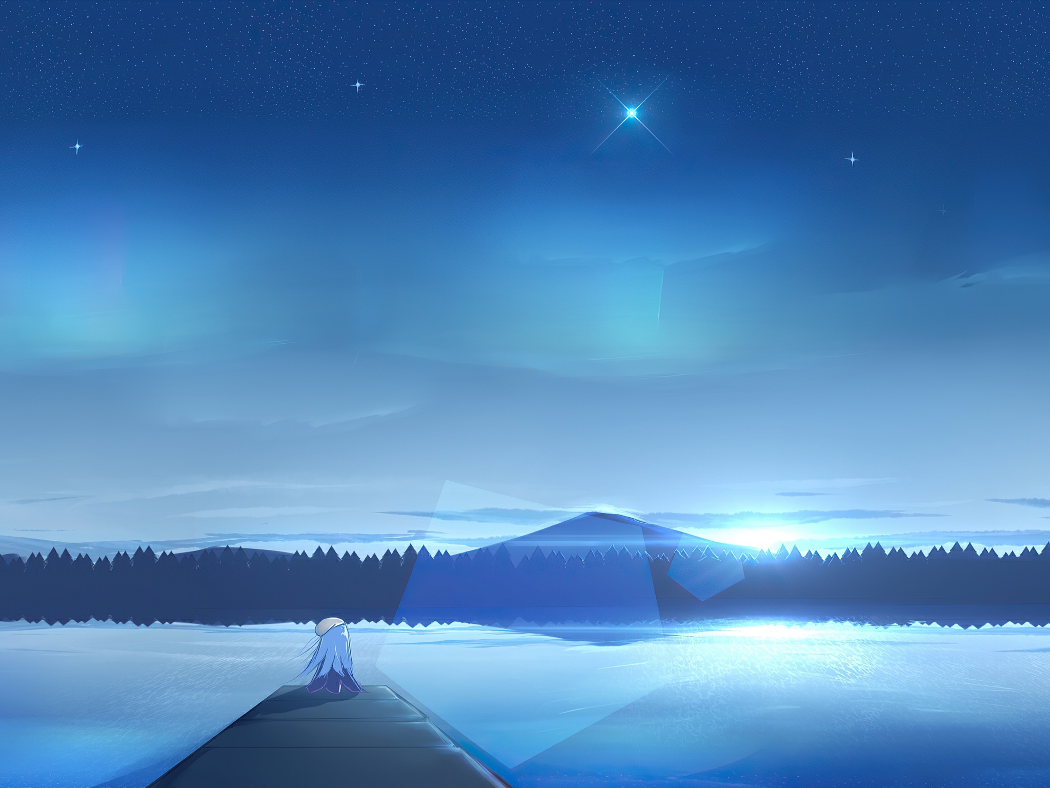 Wallpaper 4k Lsat Night Scenery Anime Girl 4k Lsat Night Scenery Anime Girl 4k wallpaper