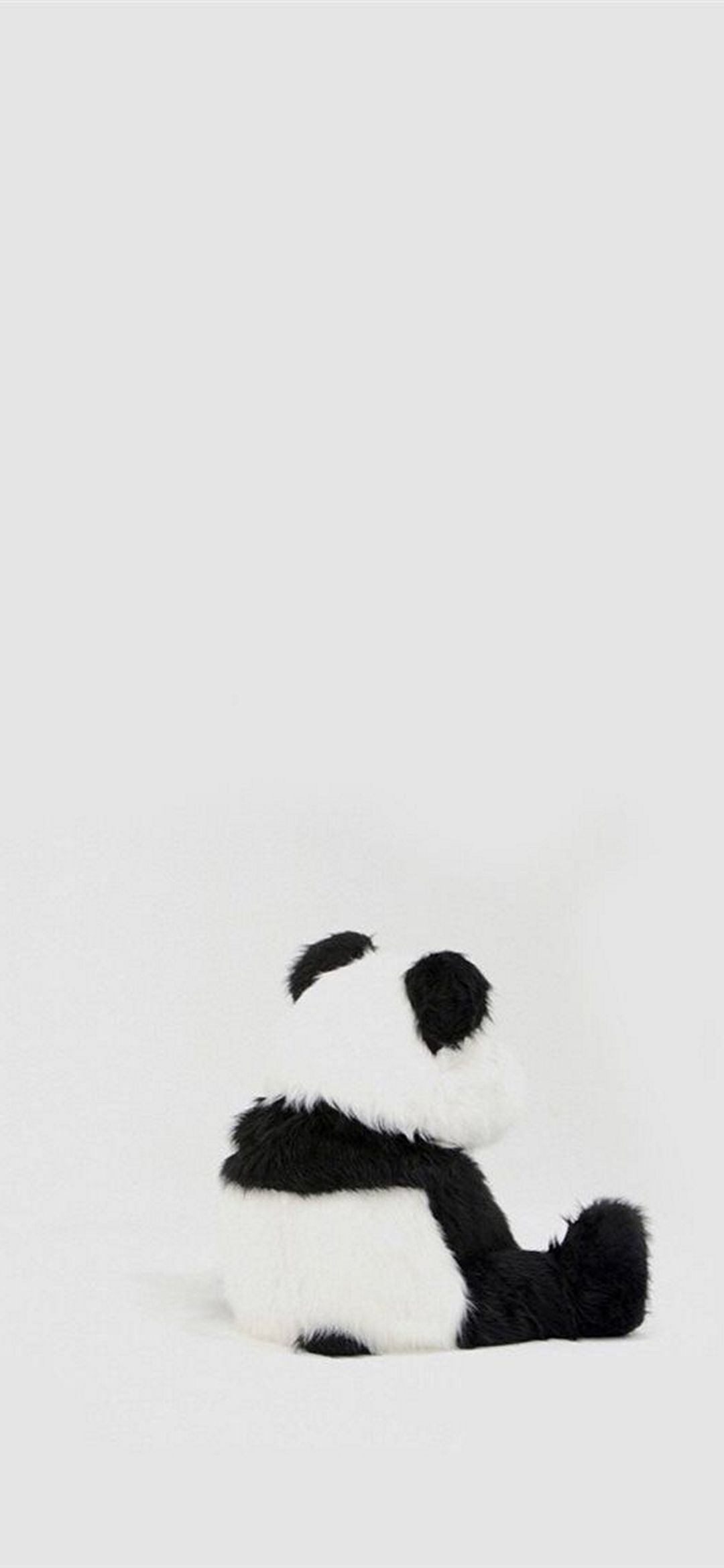 Sad Panda Black and White OnePlus 8 Wallpaper Free