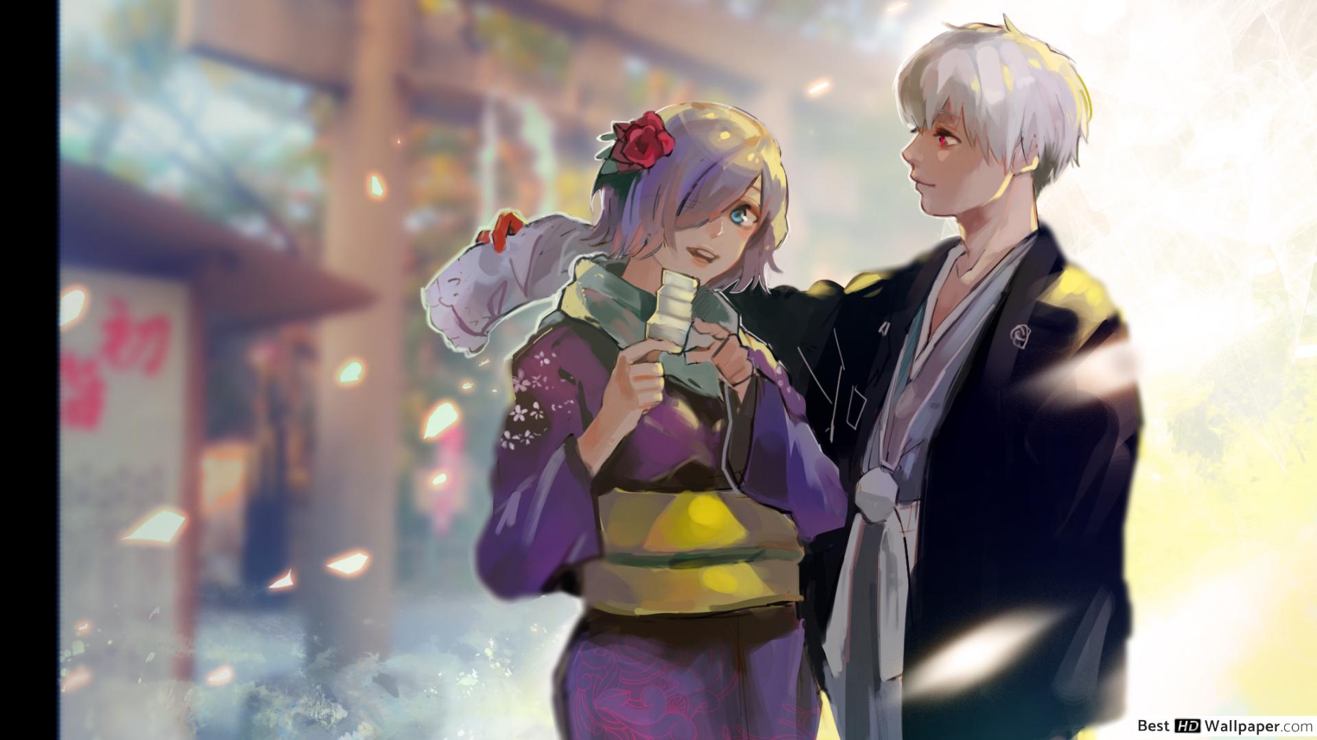 Tokyo Ghoul Re: Kaneki, Touka Kirishima HD wallpaper download