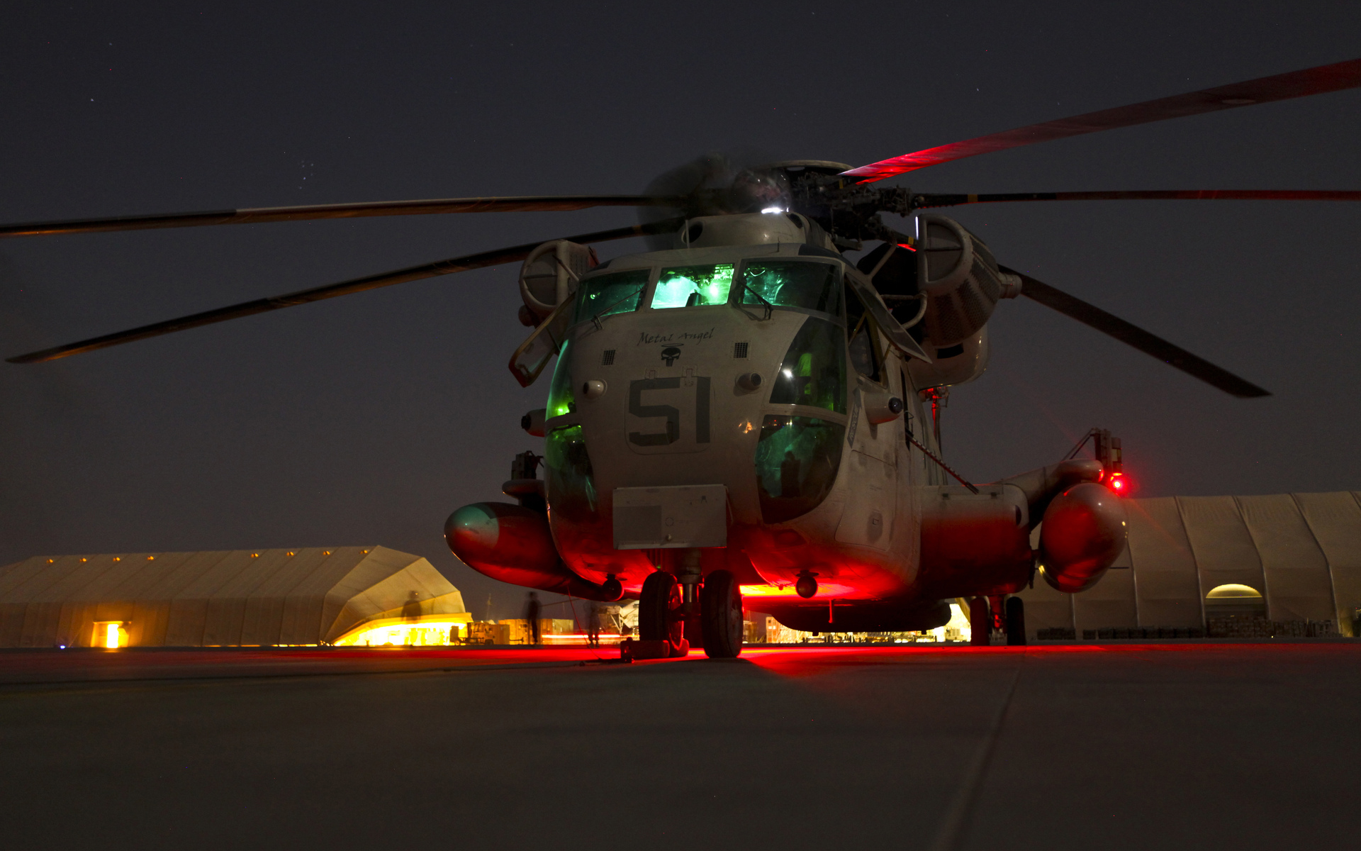 Marine Corps Night Helicopter Military Mech Wallpaper HD Wallpaper