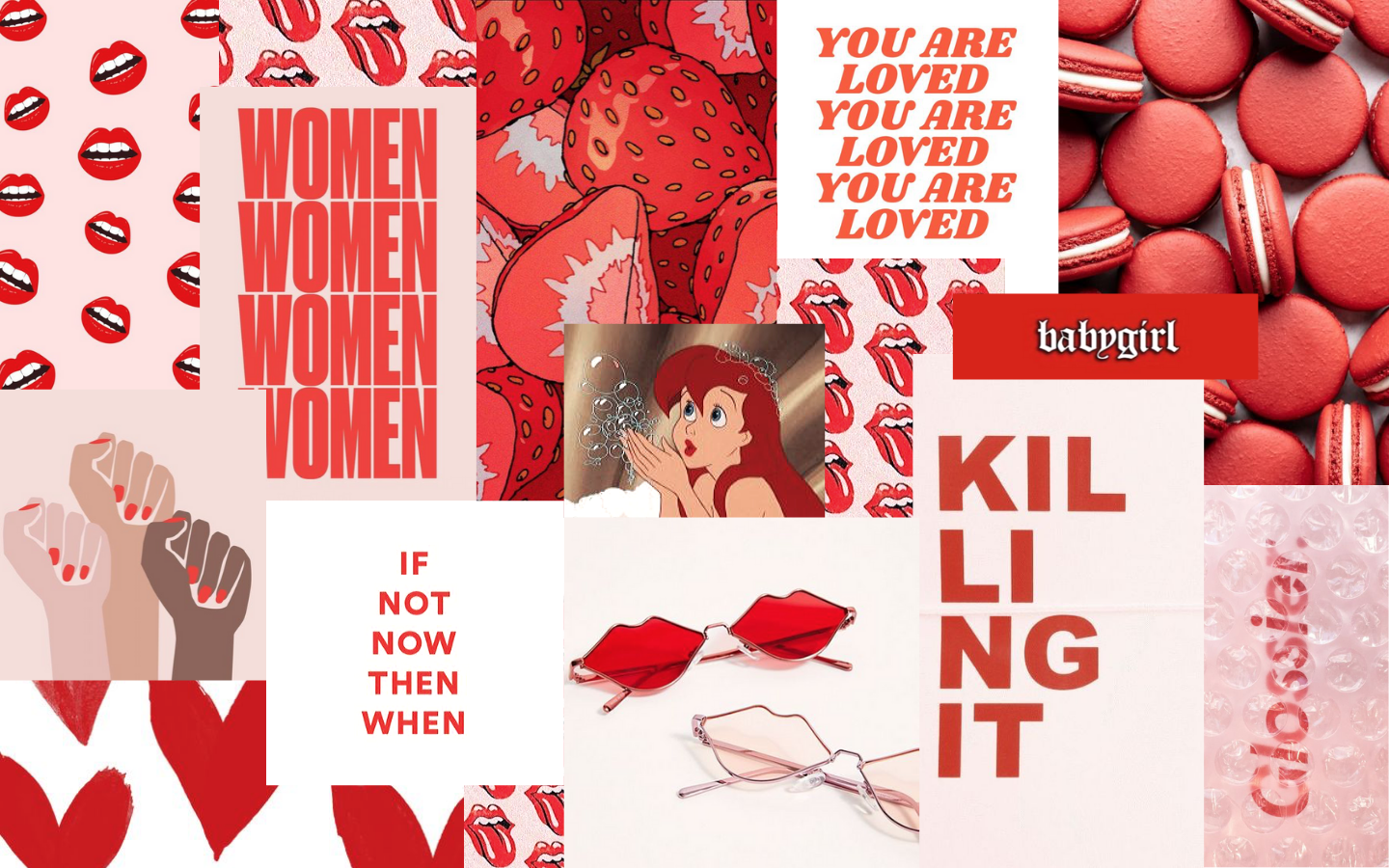 Red White Background