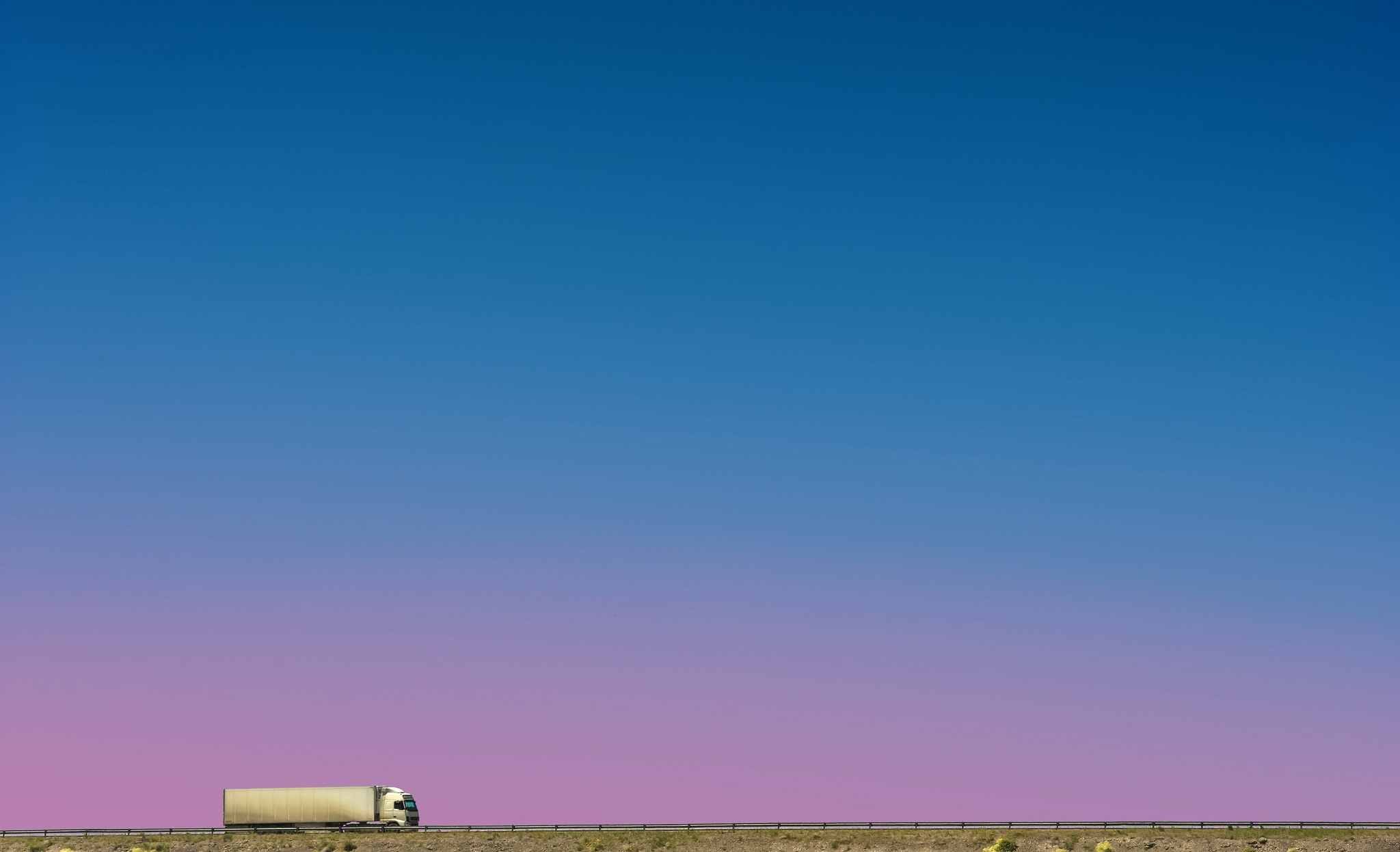 minimalism, Purple, Blue, Sky, Trucks, Vehicle Wallpaper HD / Desktop and Mobile Background