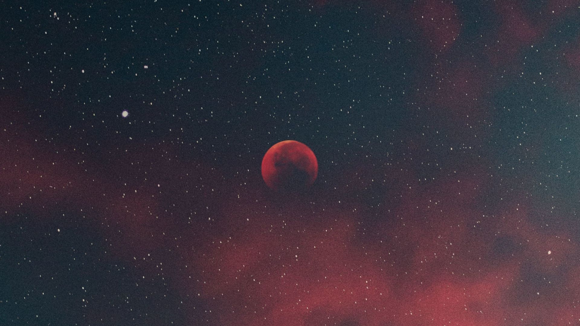 Desktop wallpaper silhouette, blood moon, minimal, starry sky, HD image, picture, background, a8c81c