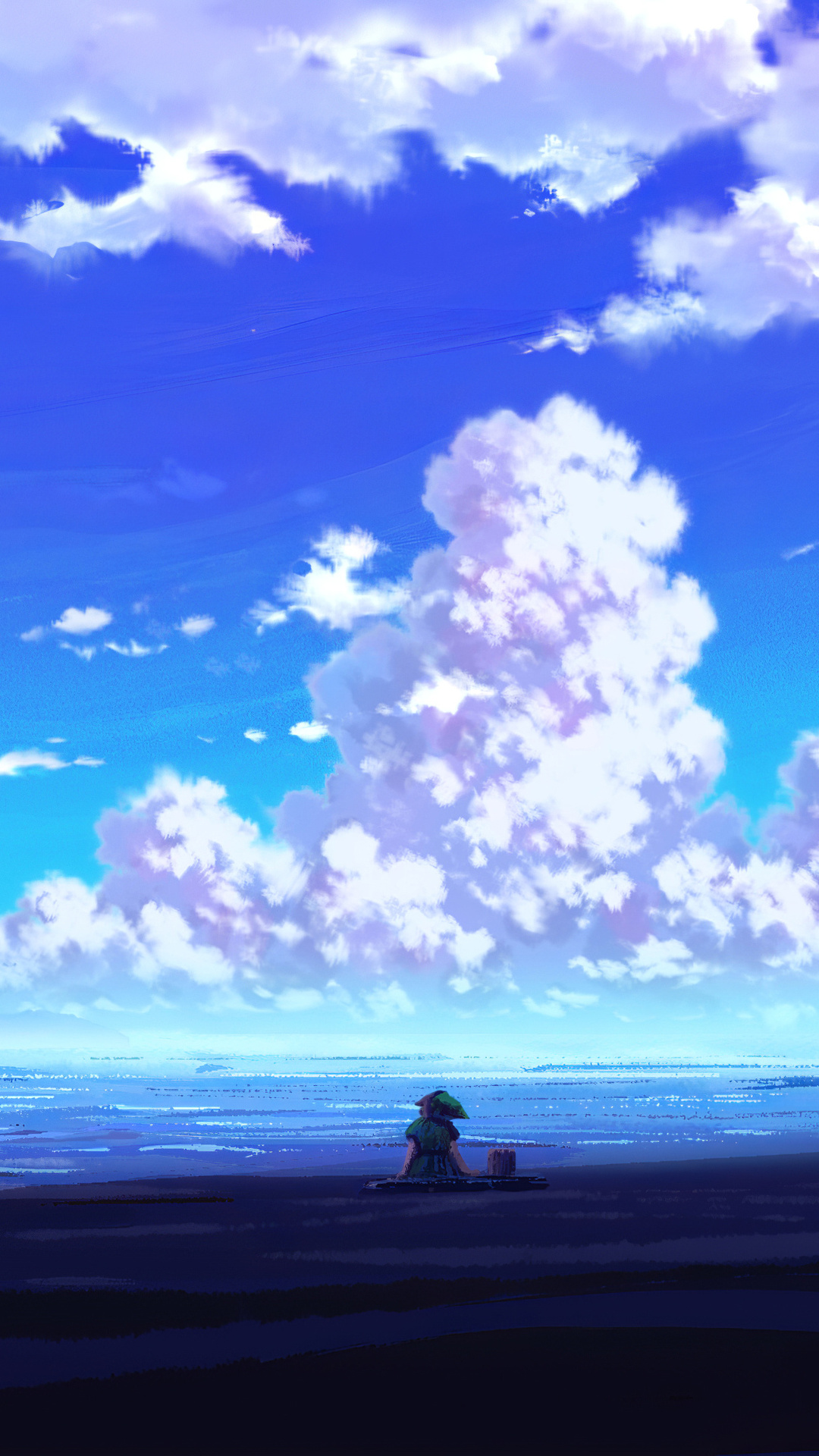 Anime Scenery Sitting 4k iPhone 6s, 6 Plus, Pixel xl , One Plus 3t, 5 HD 4k Wallpaper, Image, Background, Photo and Picture