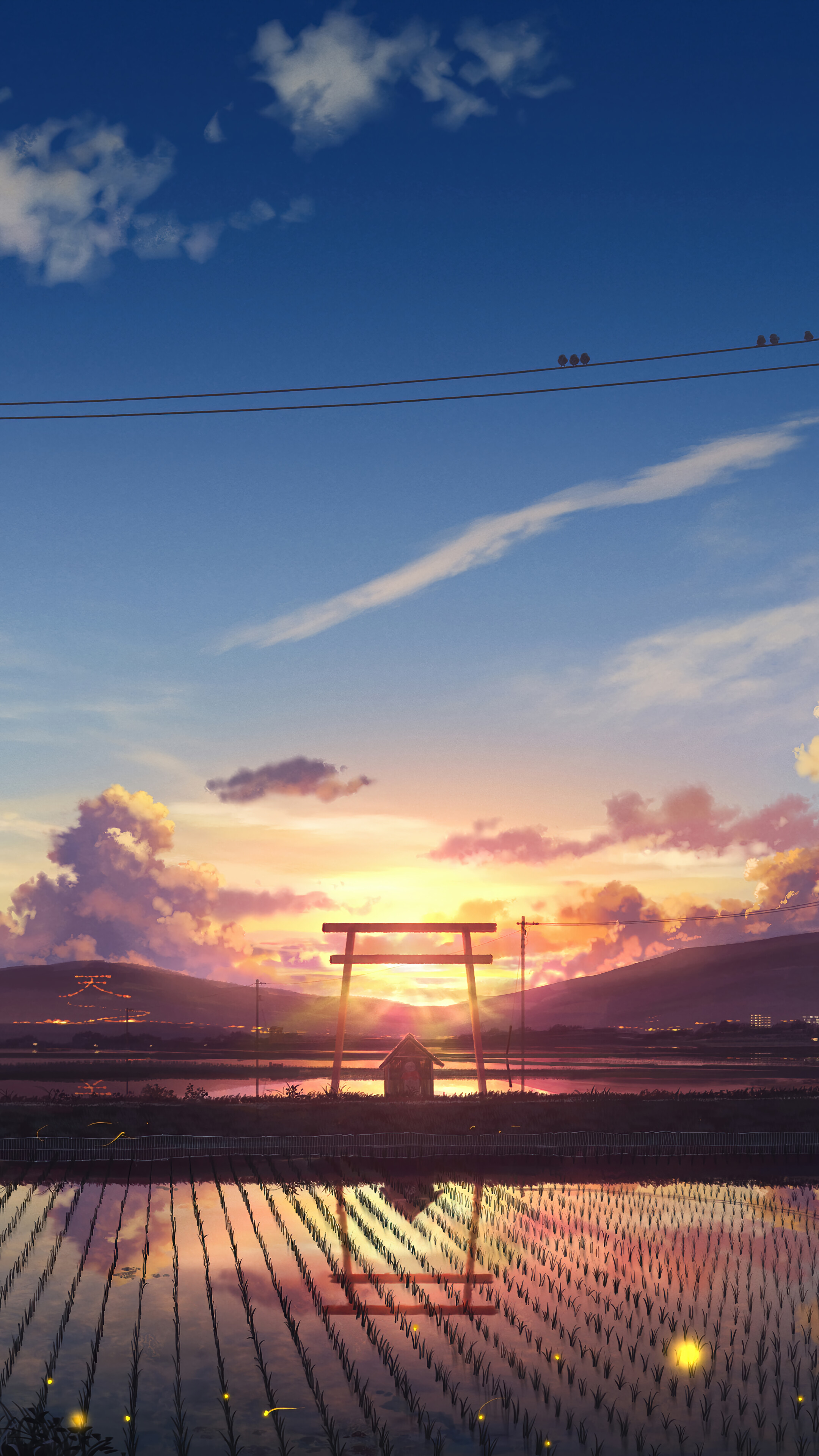 Anime landscape phone HD wallpapers