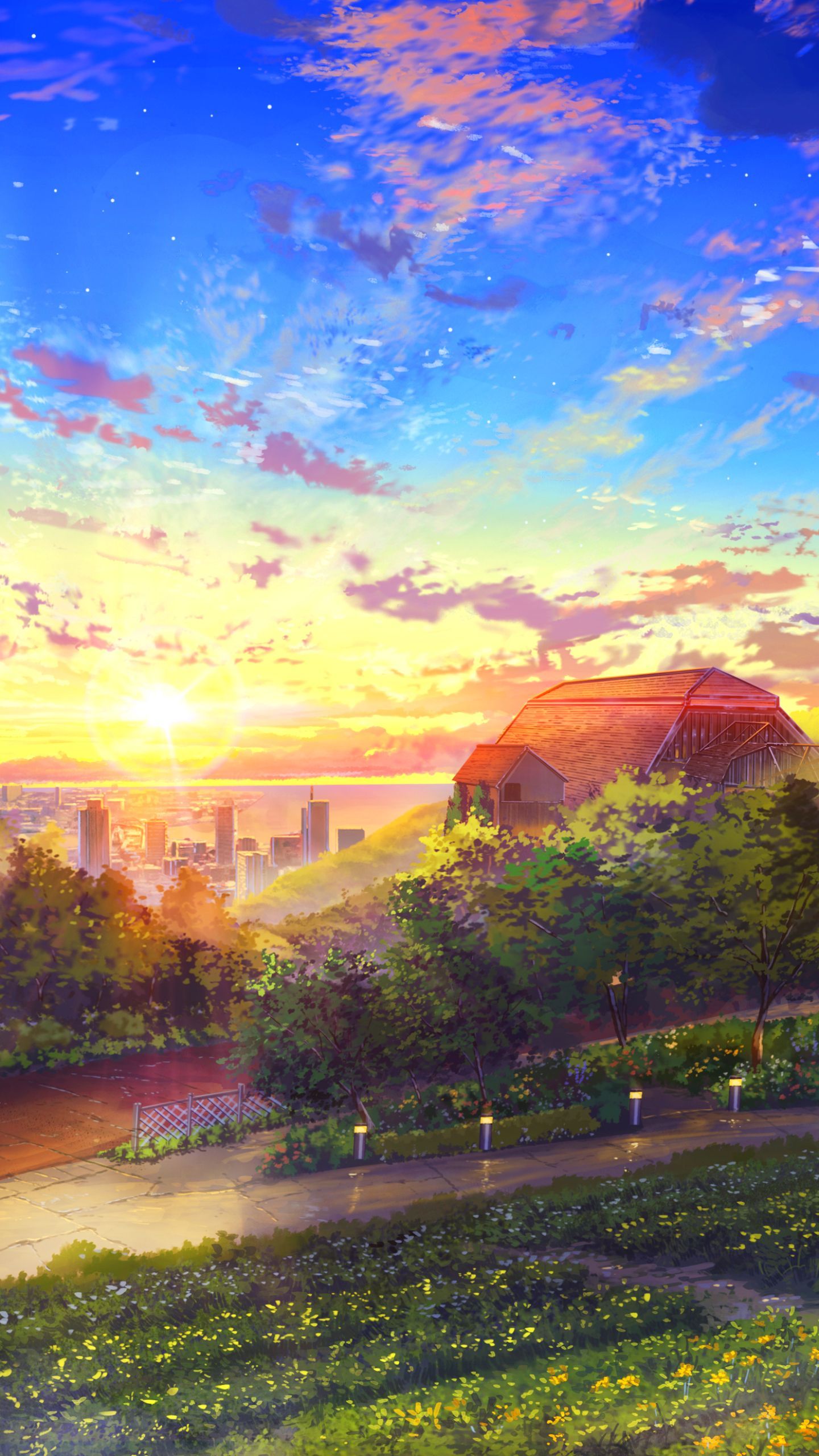Cool Anime Landscape Wallpaper 4K of Wallpaper for Andriod